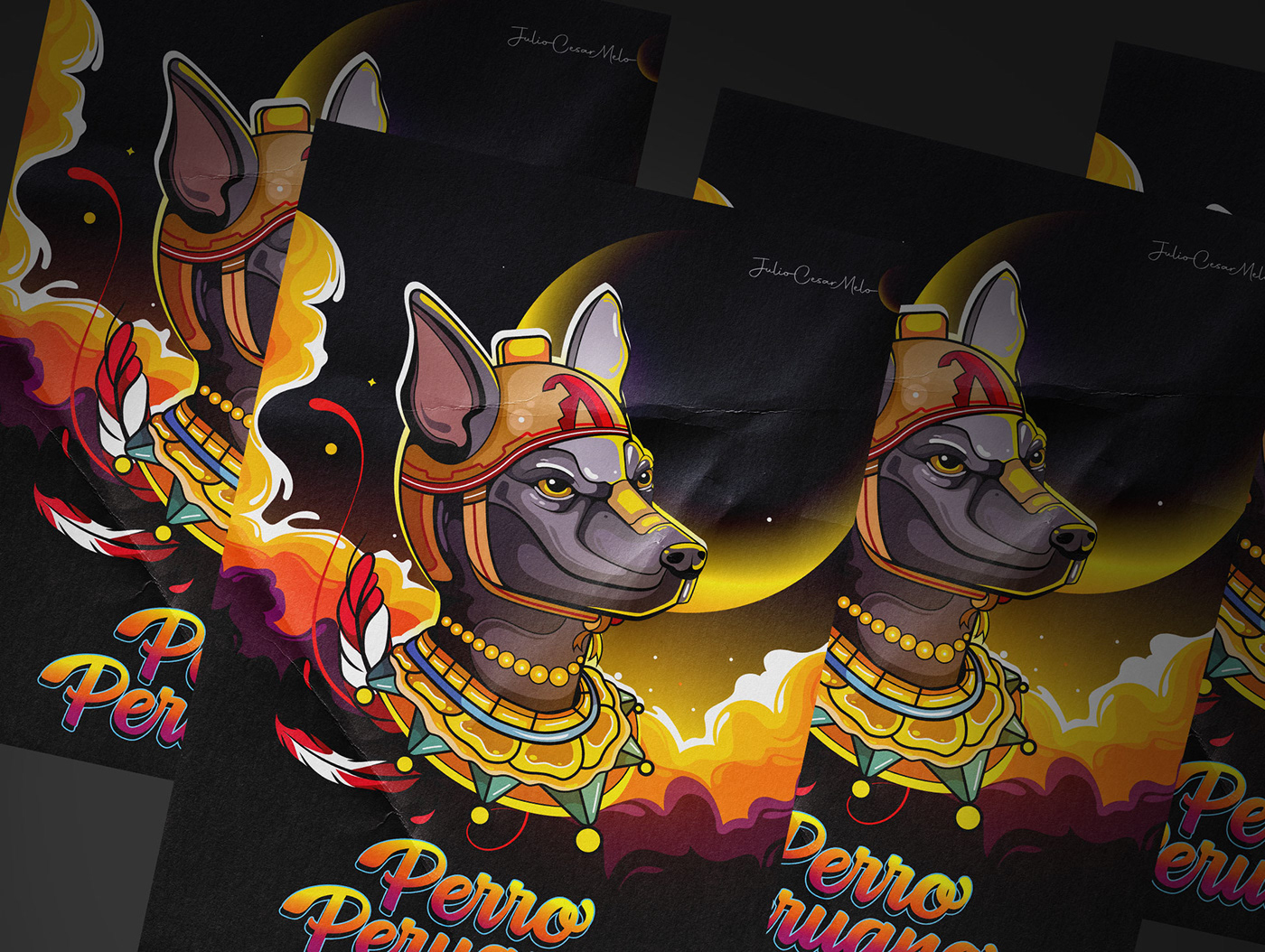 arte digital Cultura Peruana diseño gráfico diseño peruano dog ILLUSTRATION  lima mascotas perro peruano peru