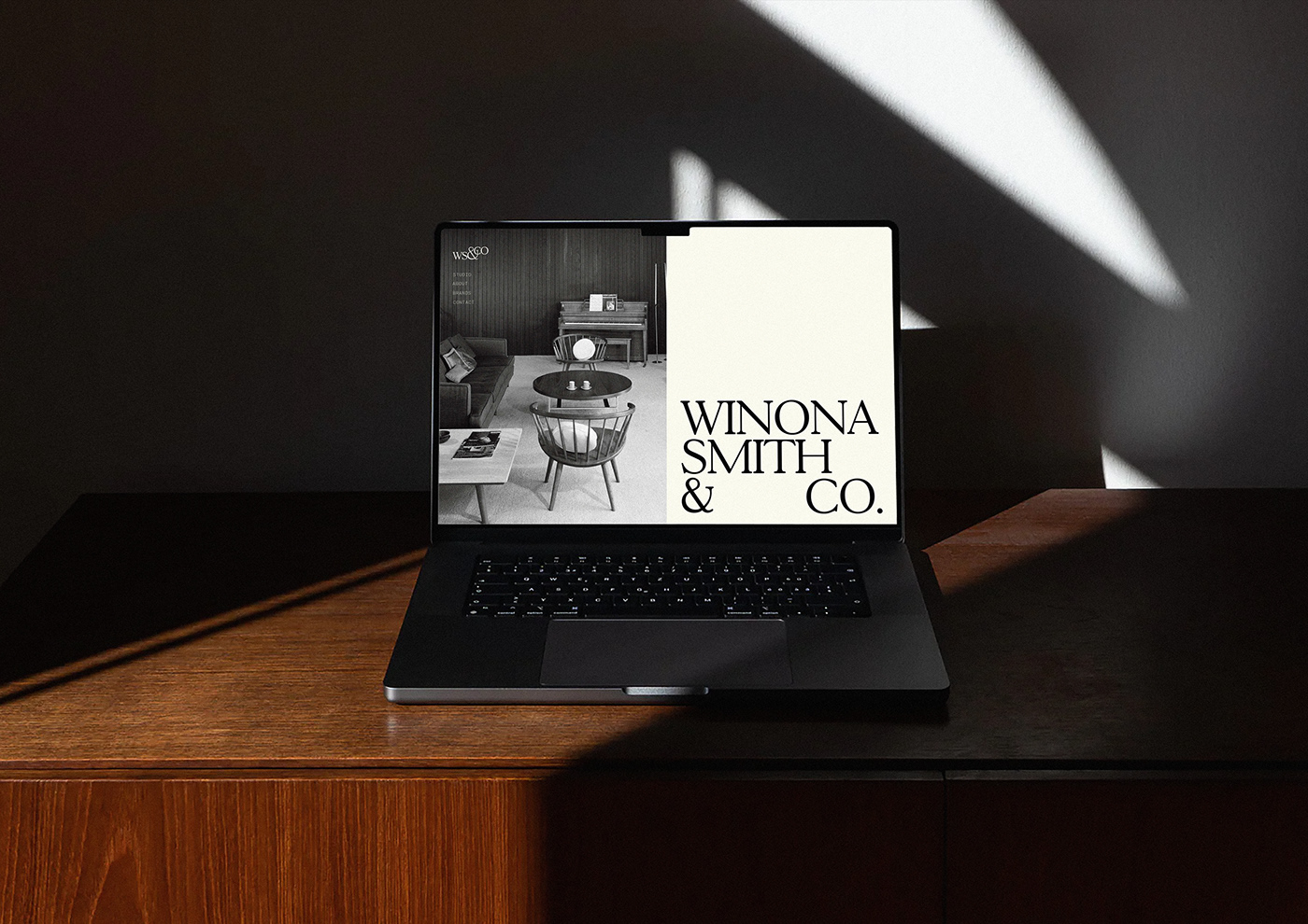 computer, laptop, mockup, homepage, interior design, logotype