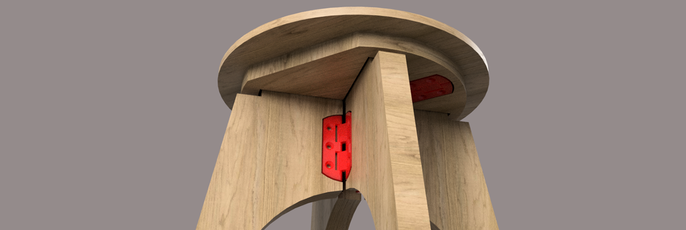 3D design furniture Interior interior design  modern Render stool stools wood