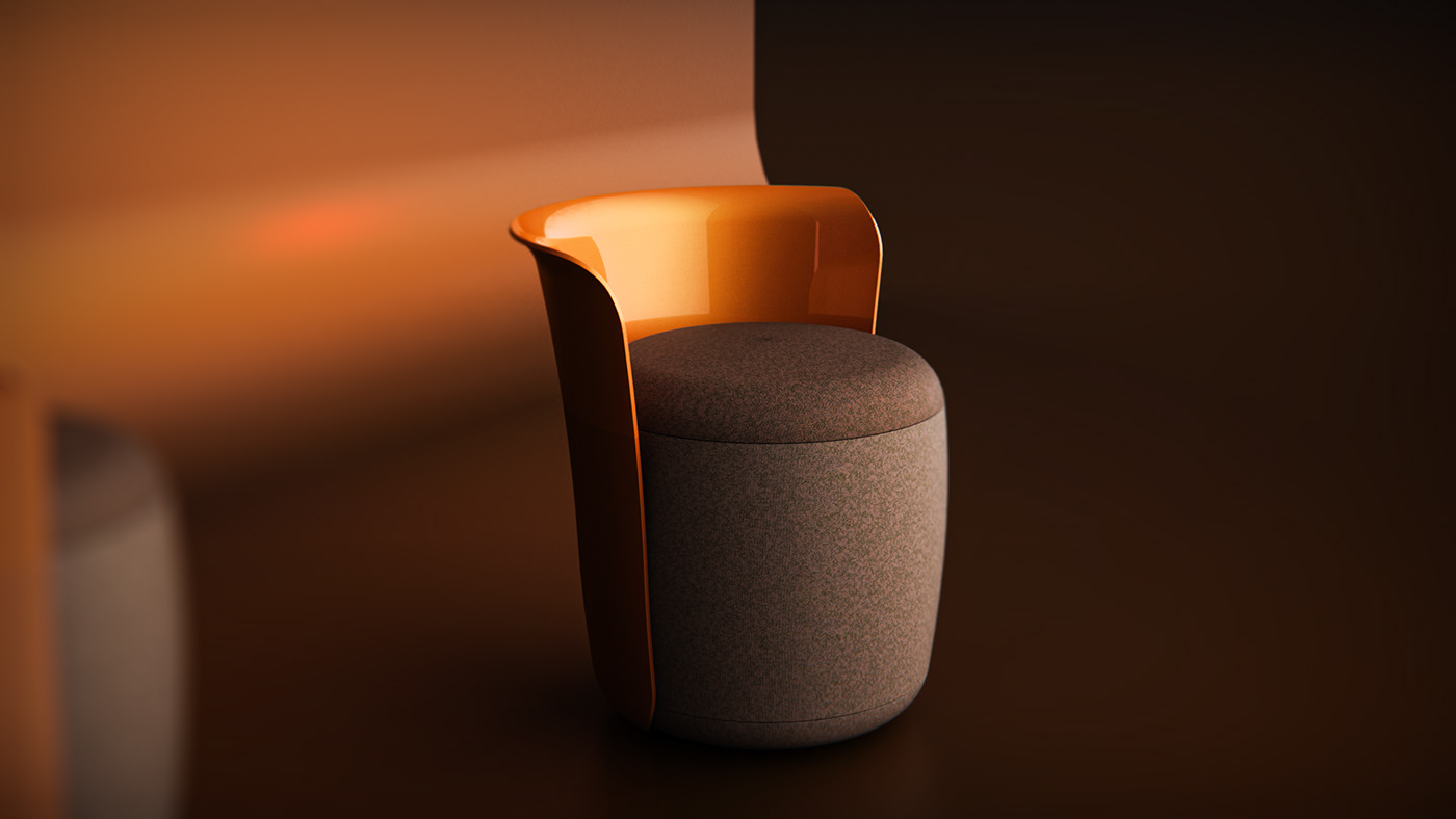 chair concept furniture design  ID industrial design  portfolio product design  Renders seating visualization