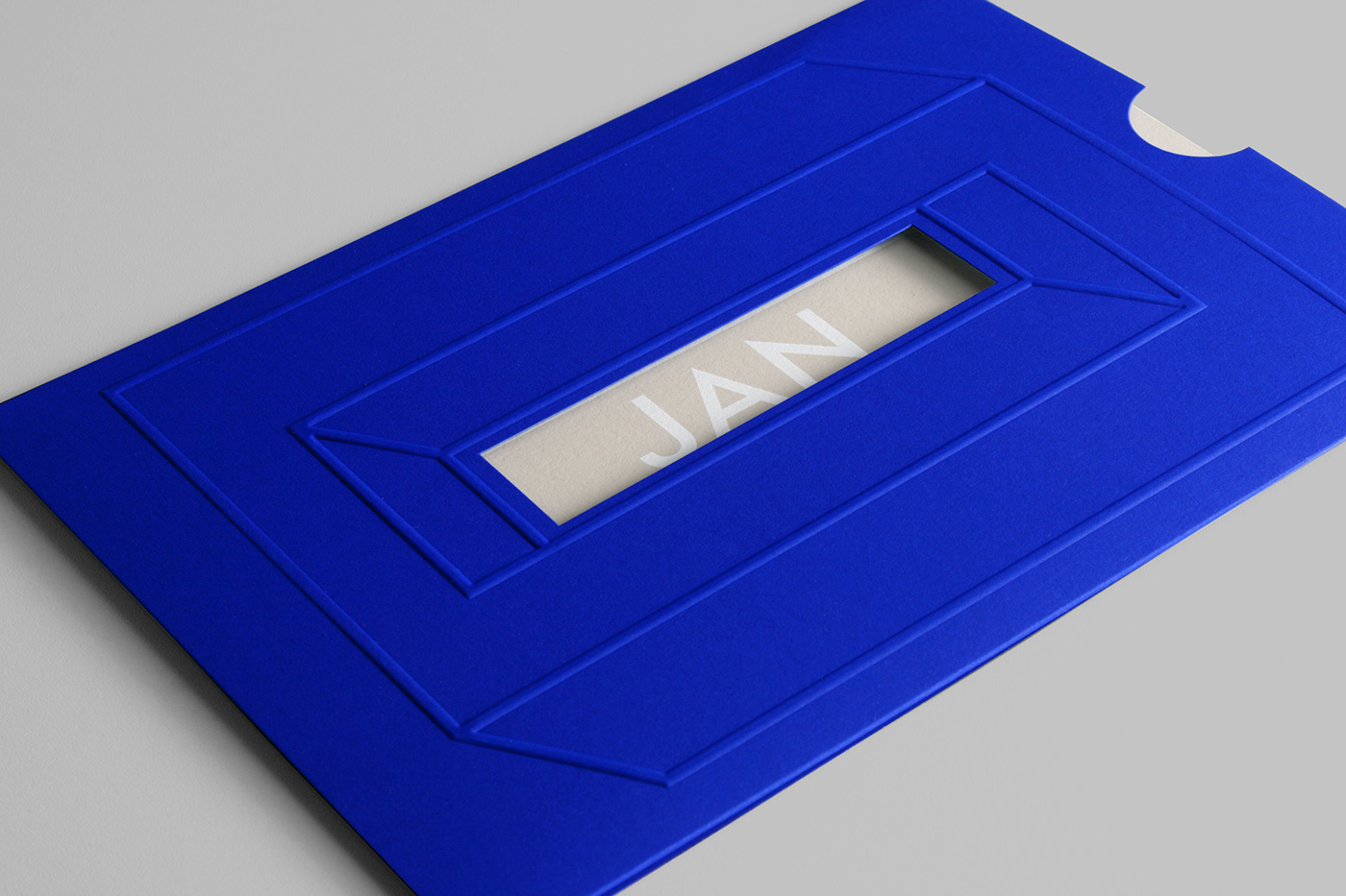 announcement card print design  texture blue swiss design