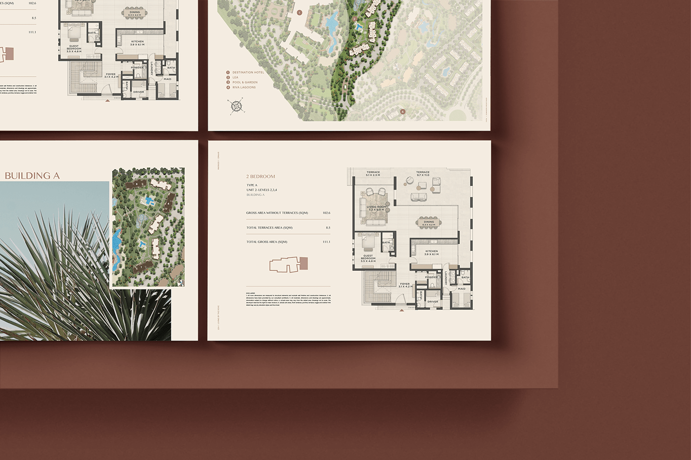 aesthetic branding  brochure Catalouge design Emaar Properties floor plan modern print design  real estate