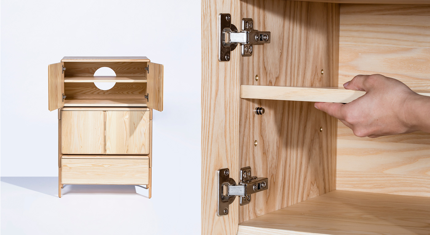 furniture design  industrial design  cabinet minimalist modular design wood furniture