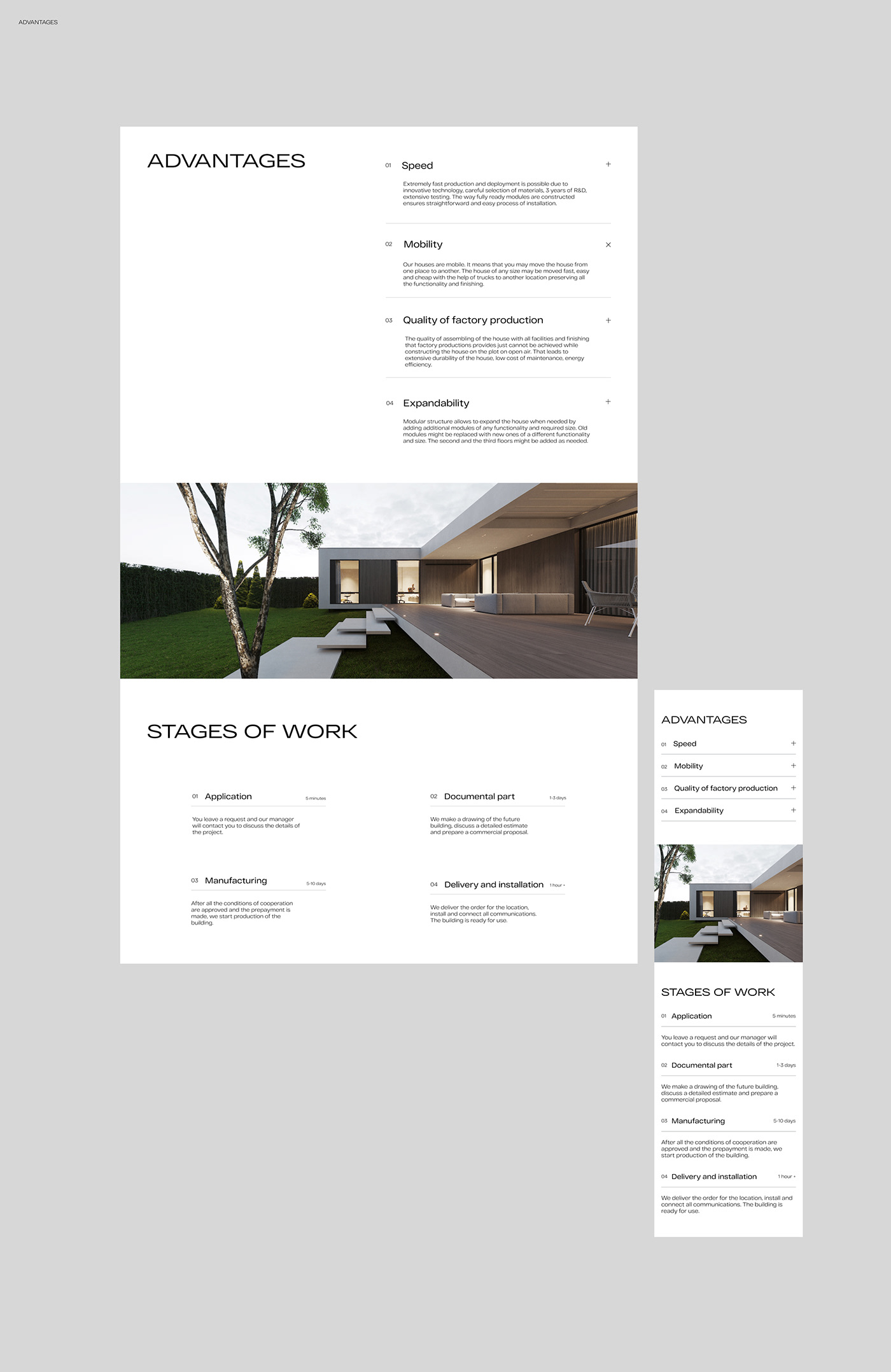 architecture brand identity branding  landing page Minimalism typography   ui design UI/UX Web Design  Website