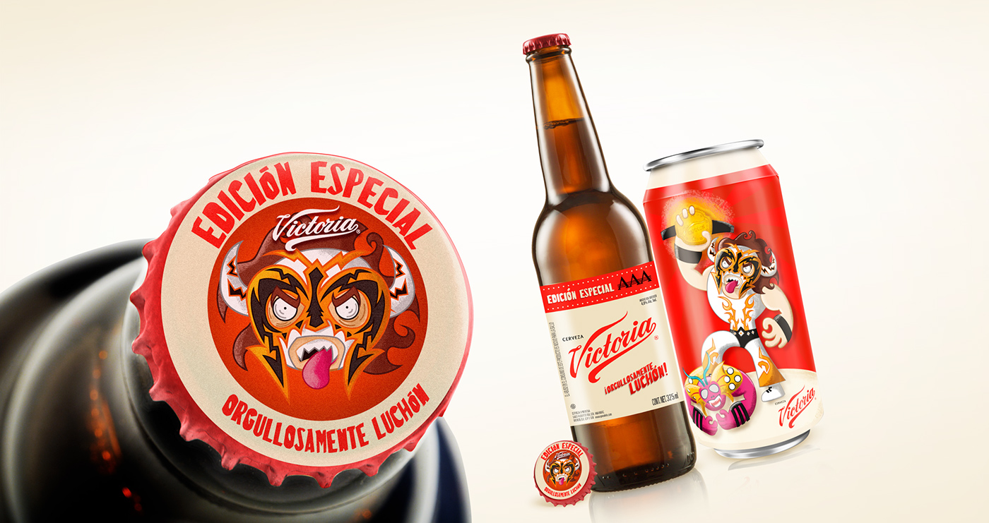 victoria lucha libre luchalibre Wrestling AAA beer mexico cerveza Mexican