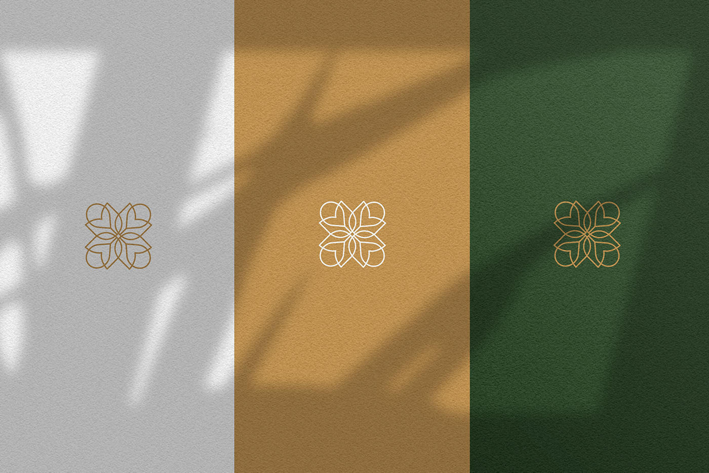 brand identity flower shop logo green italian Logo Design minimalist logo one line pattern design  tiles visual identity