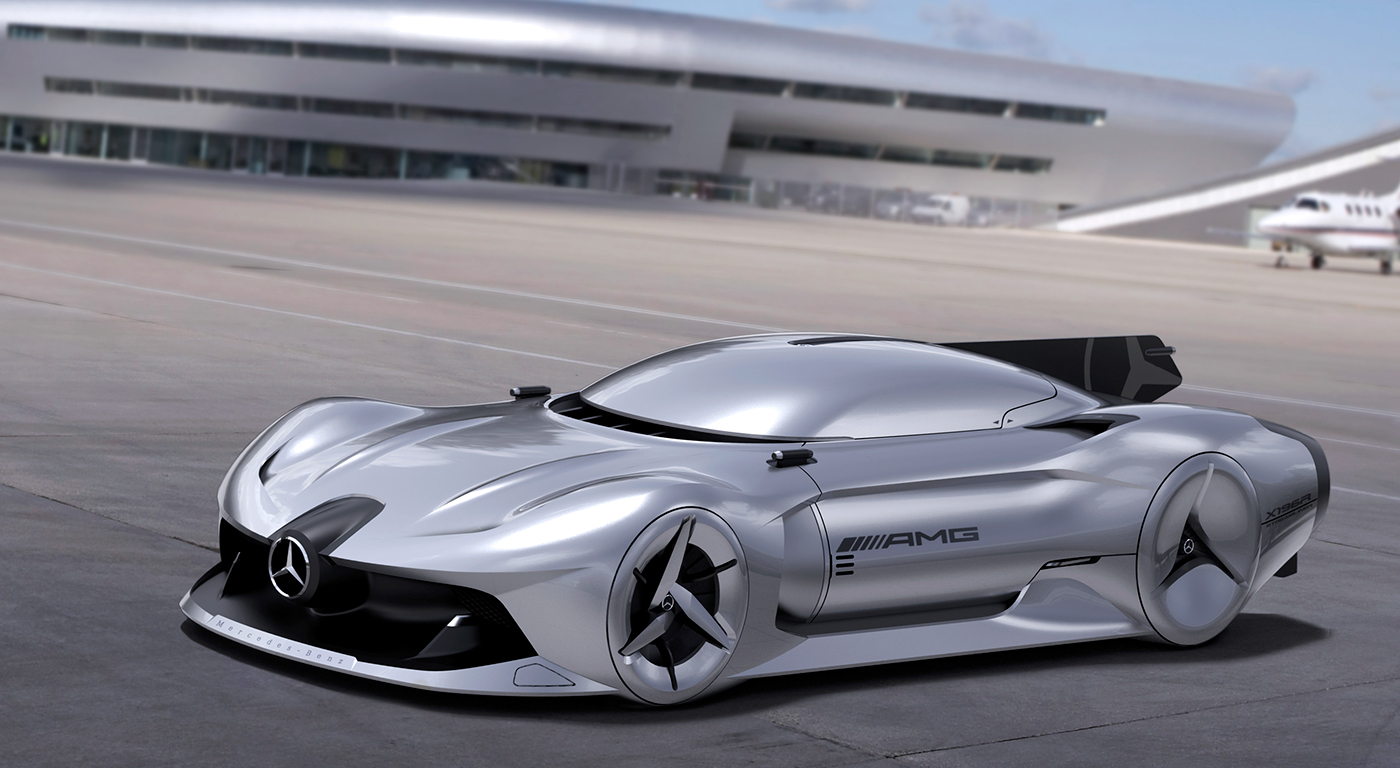 mercedes Benz W196R streamliner concept car gt design hypercar