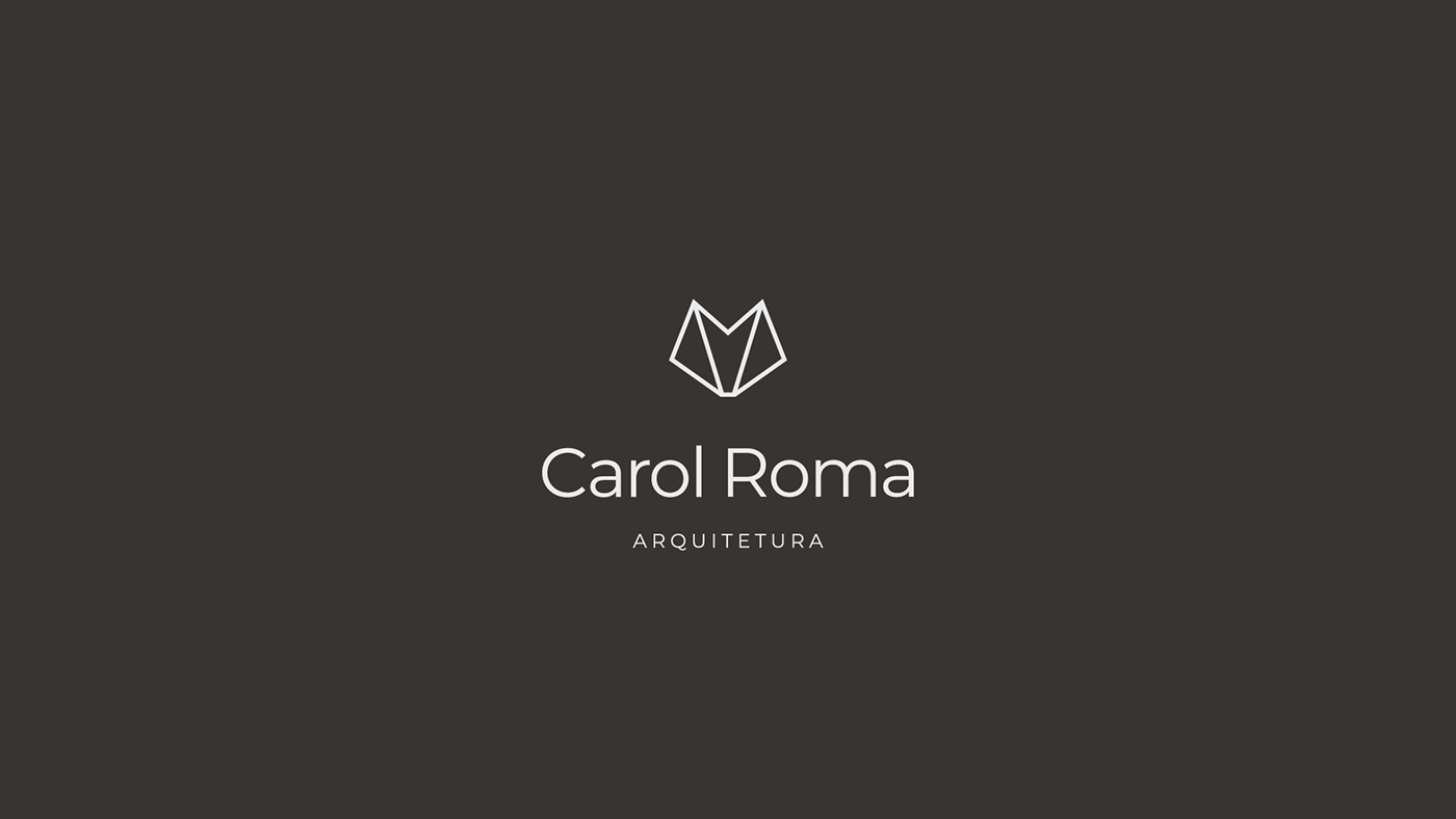 ARQUITETURA brand branding  coração design identidade visual logo marca roma wolf