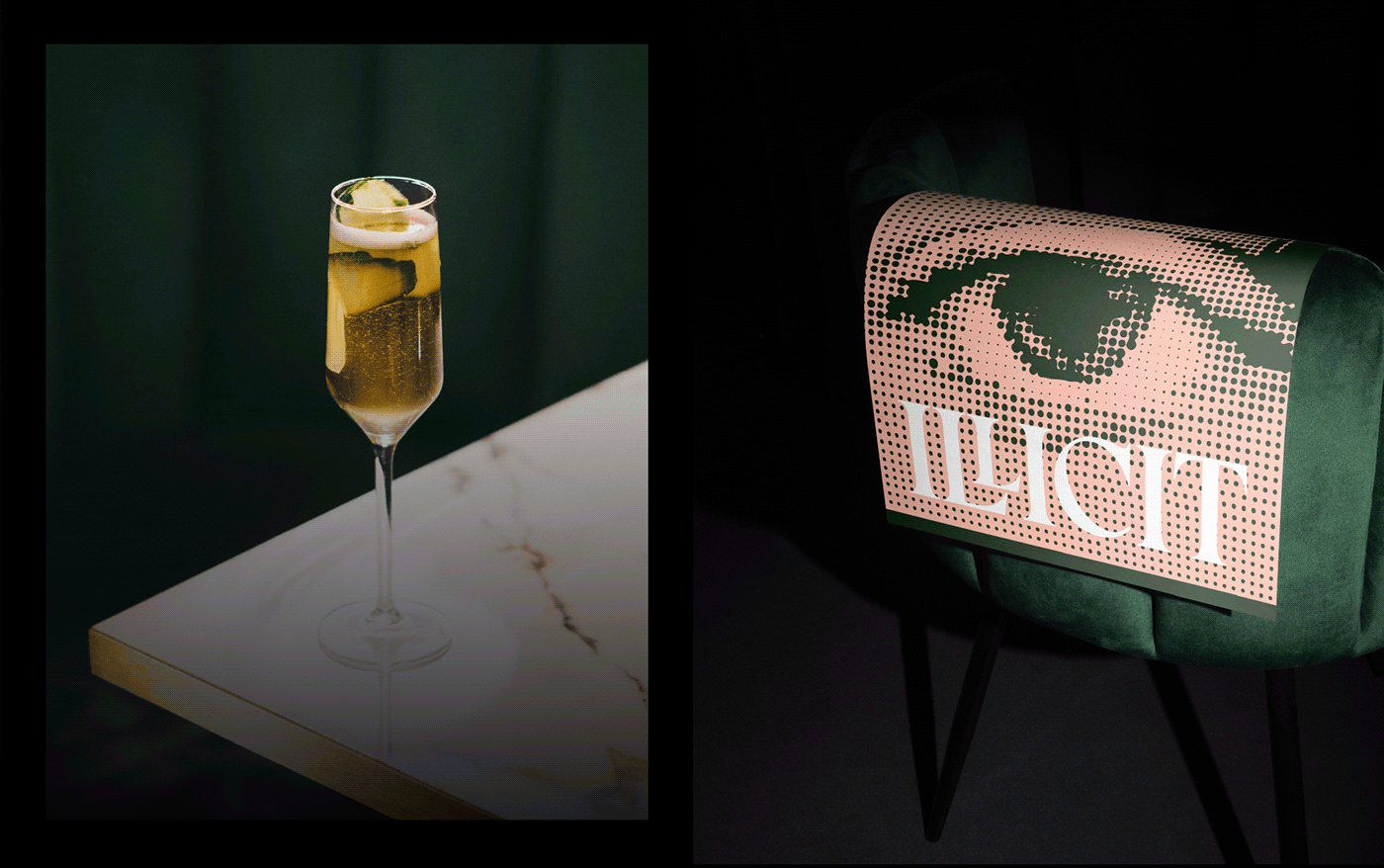 speakeasy cocktails vintage brand identity Retro Logo Design Social media post bar