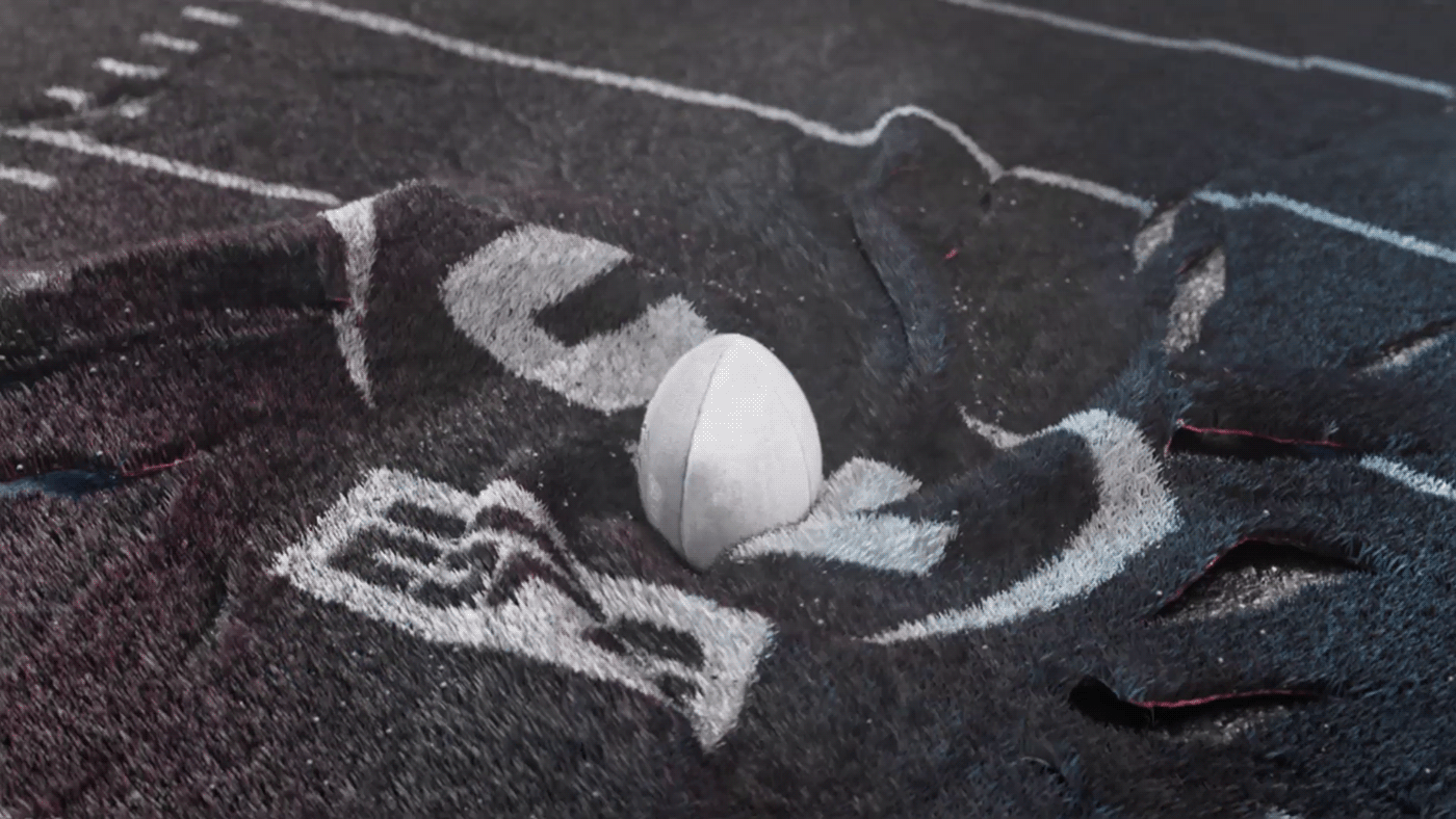 UFL football sports design motion graphics  animation  cinema 4d 3D houdini Digital Art 