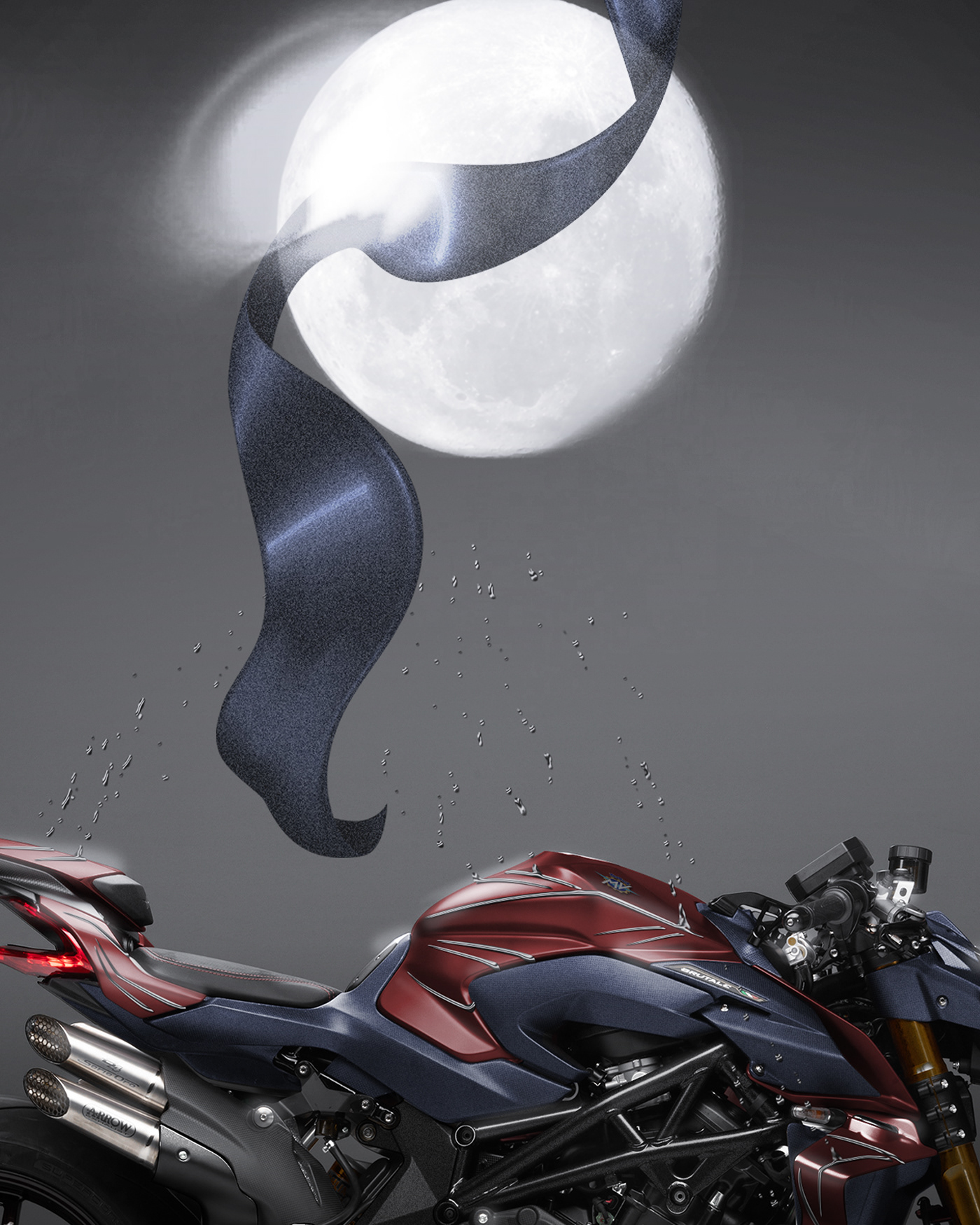 art designer eau lunaire art motorcycle art mv agusta MV Agusta Brutale Simon Designs