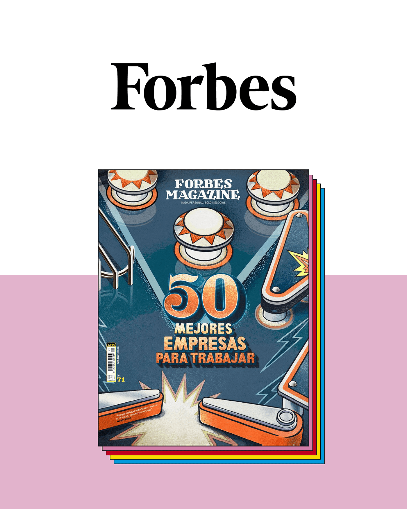 business editorial Forbes ILLUSTRATION  Isometric magazine