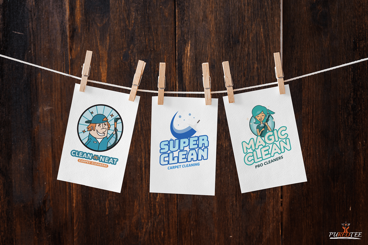 cleaning services Commercial Cleaning graphic design  janitorial laundry Logo Design logos