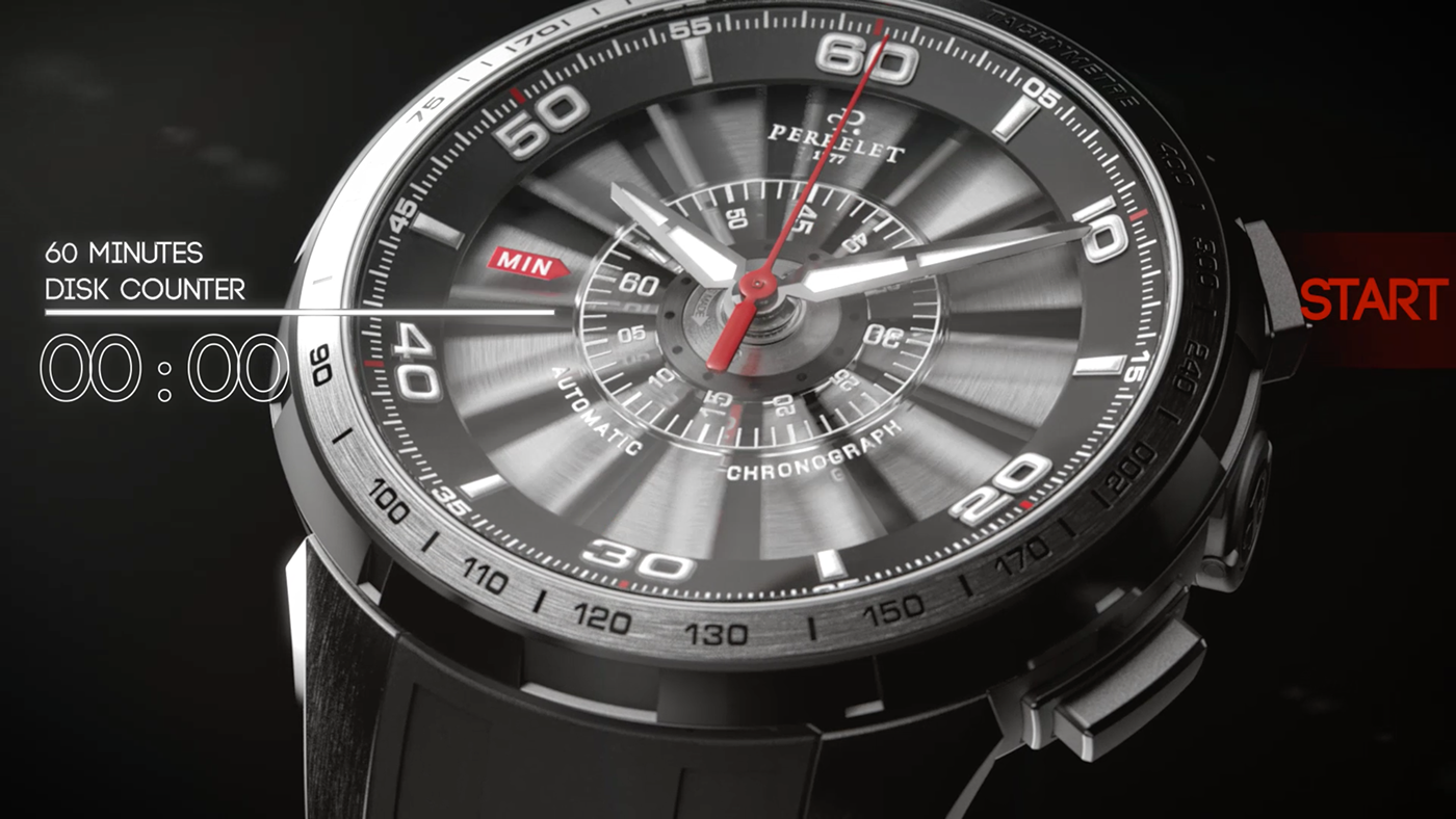 watch design  Turbine  complication  photoshop  cinema 4d rendering  POST PRODUCTION