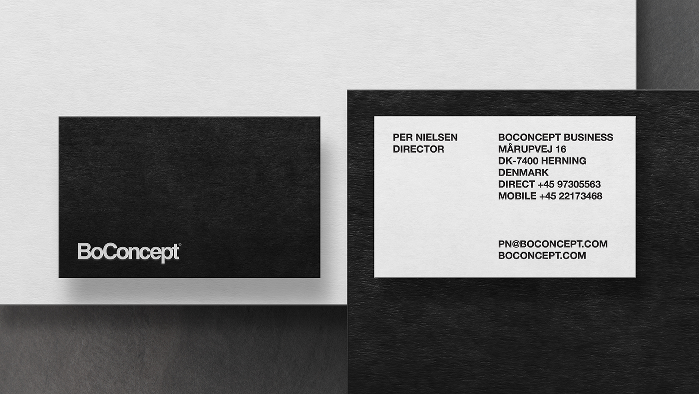 furniture Interior editorial branding  typography   Scandinavian BoConcept identity minimalistic Photography 