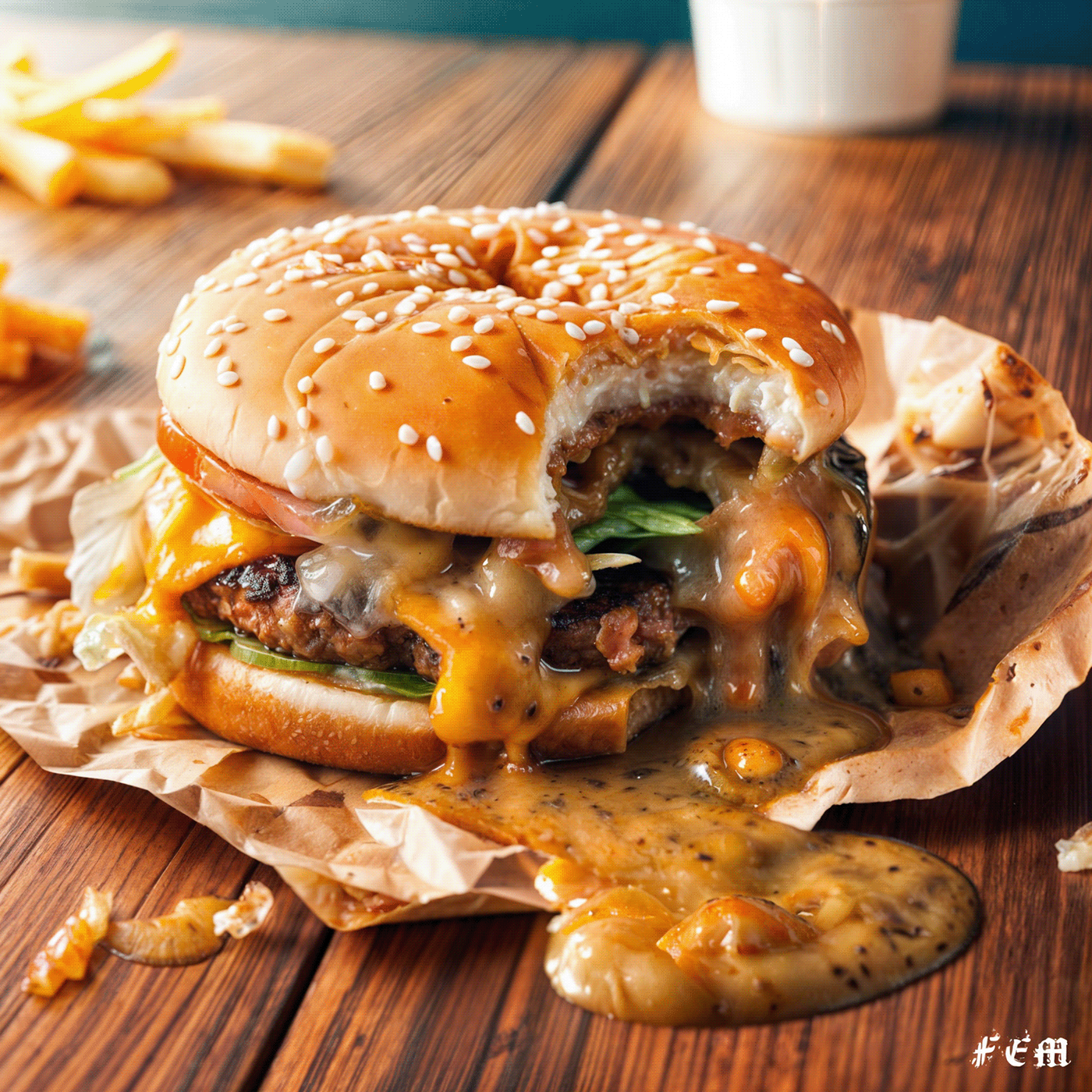 Fast food restaurant Food  burger hamburguer burguer comida restaurante realistic art