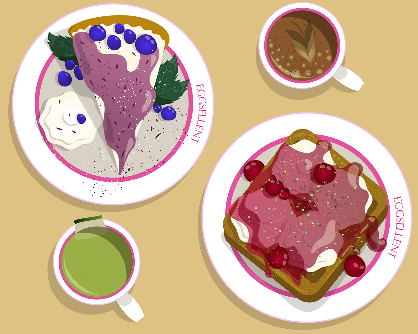 ILLUSTRATION  vector adobe illustrator вектор еда Food  restaurant