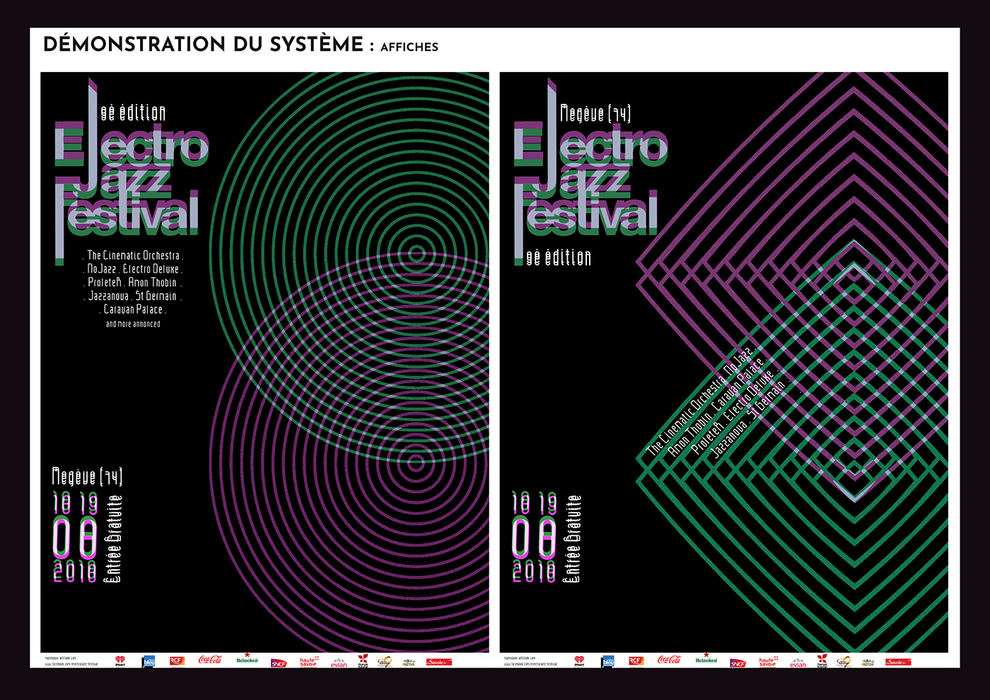 graphic design  communication festival Musique electro-jazz evenementiel
