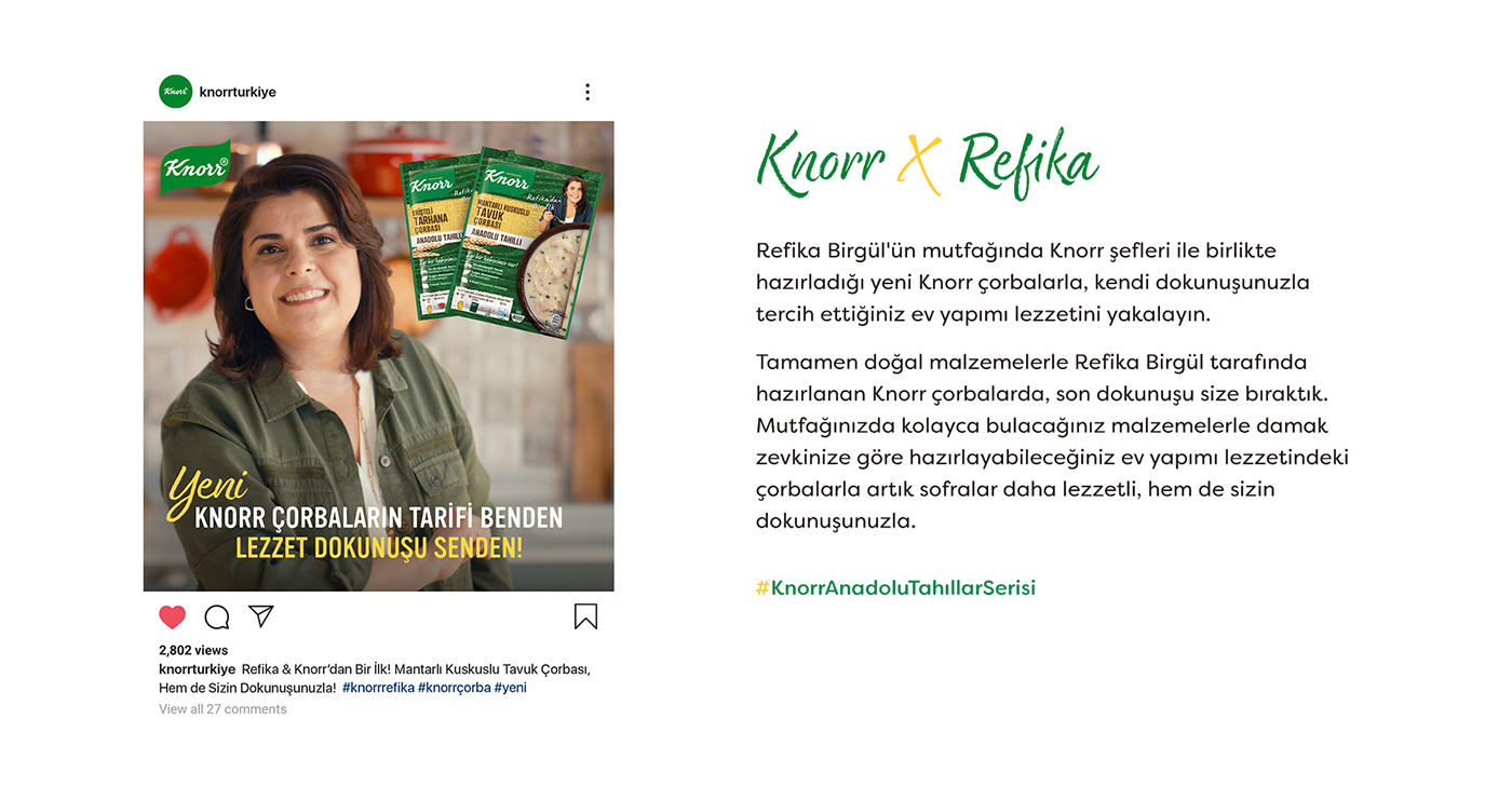 dıgıtal instagram Knorr post Socialmedia Soup story Unilever