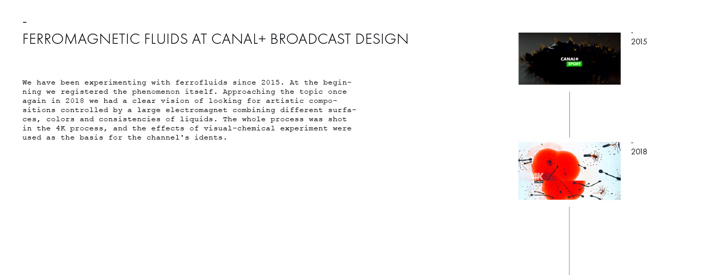 black broadcast Broadcast Design colors design experiments ferromagnetic fulcolor visual White