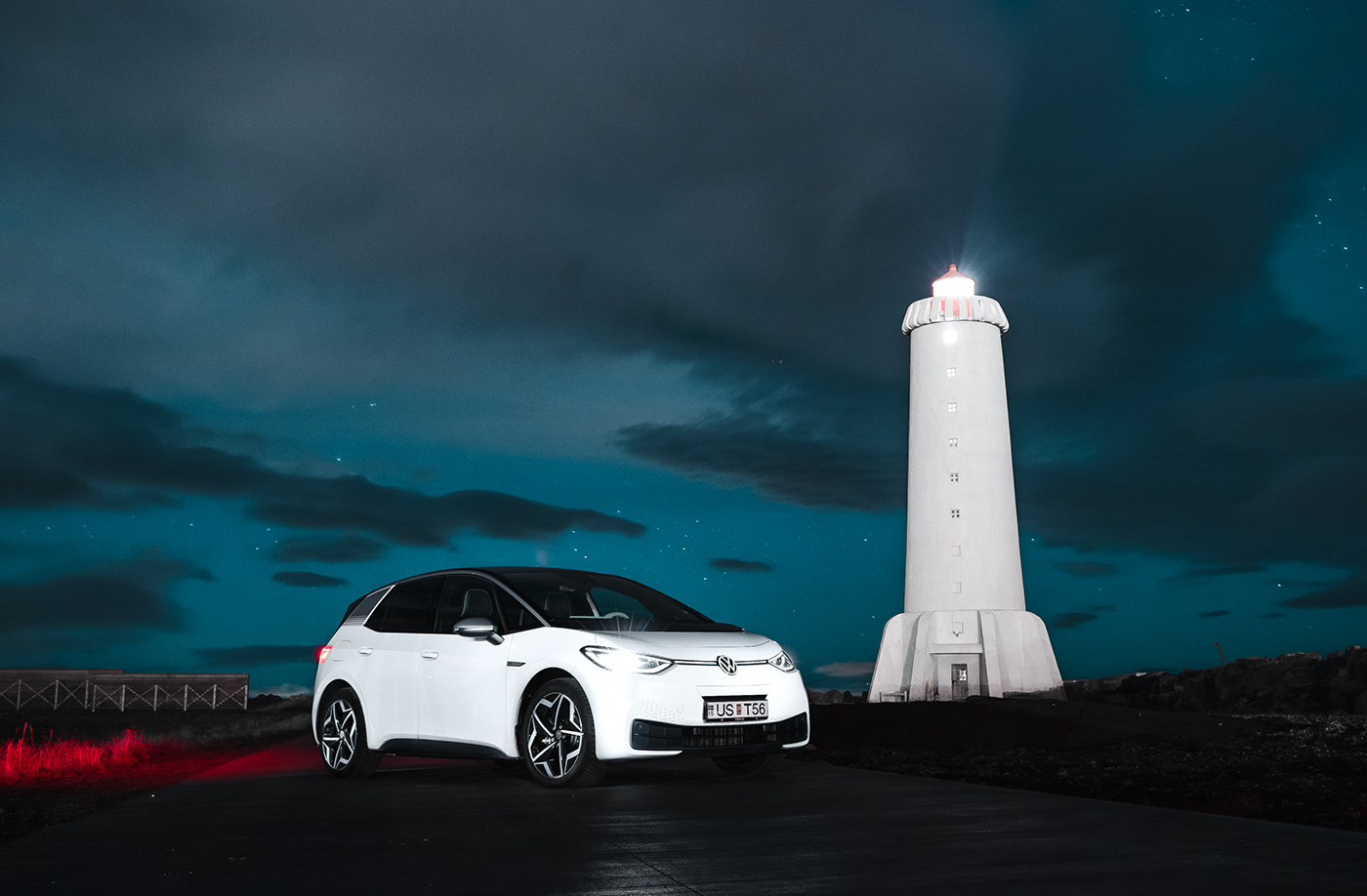 Automotive Photography campaign Cars commercial iceland Reykjavik electric volkswagen Advertising  tv