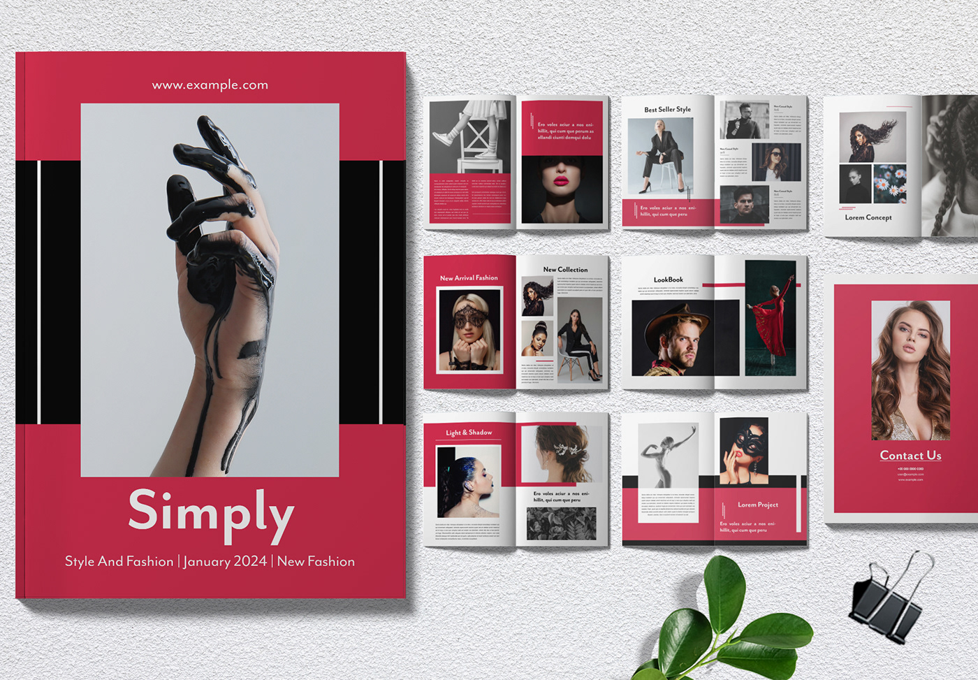 Magazine design InDesign magazine Layout print