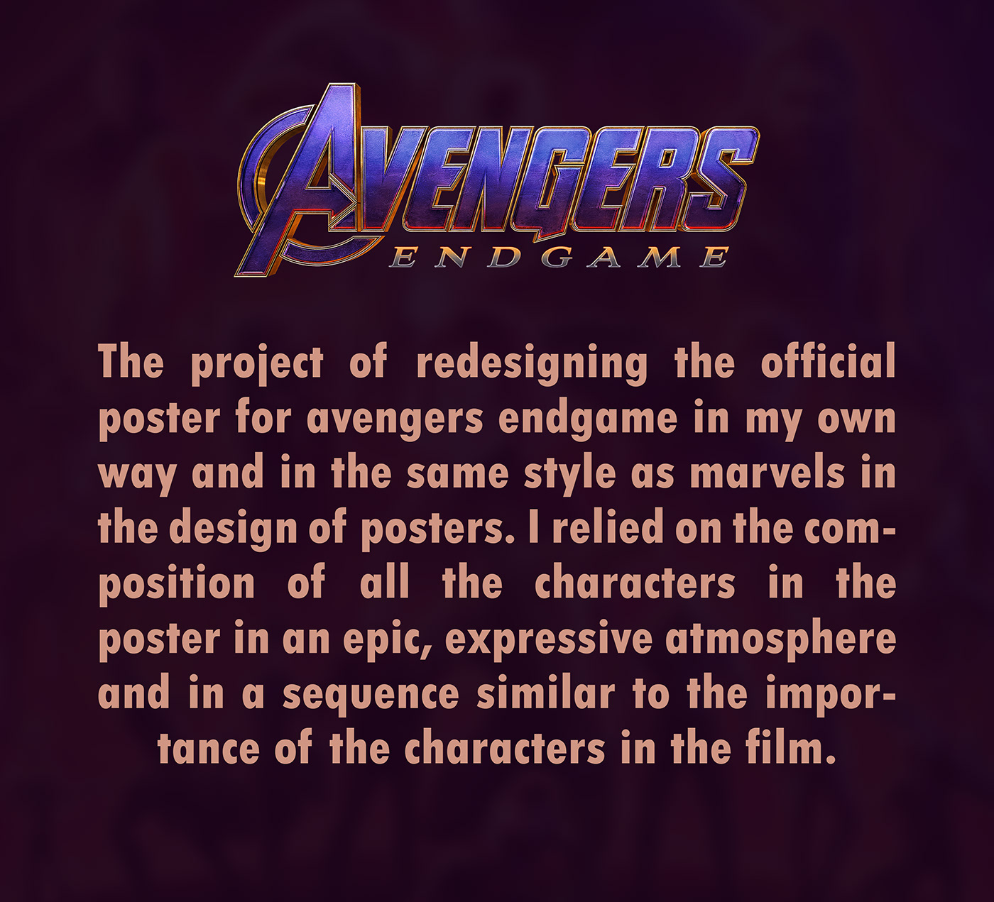 Avengers Avengers Endgame creative manipulation manipulations photoshop poster Poster Design professional Unique