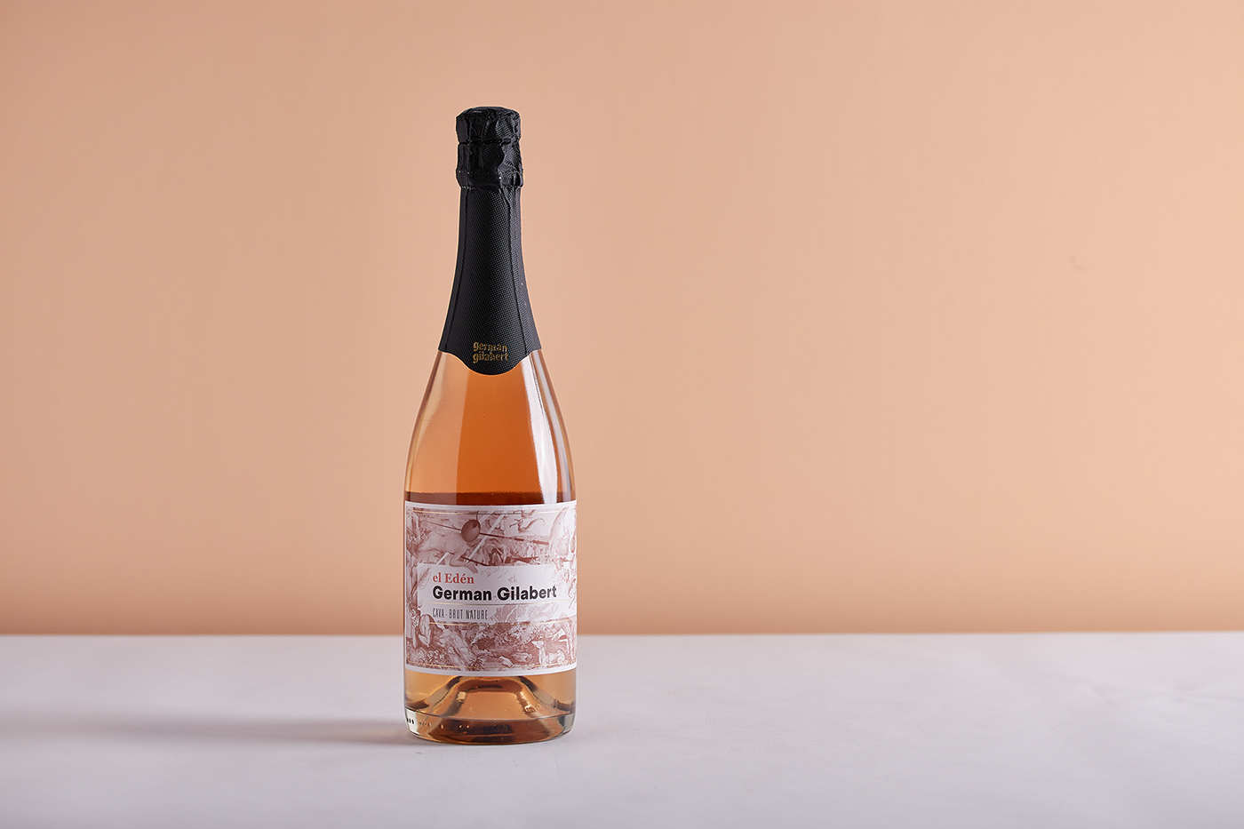 Label wine sparkling cava collage Packaging etiqueta vino