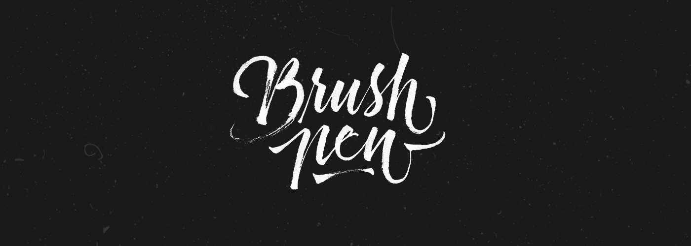 brush pen letters lettering