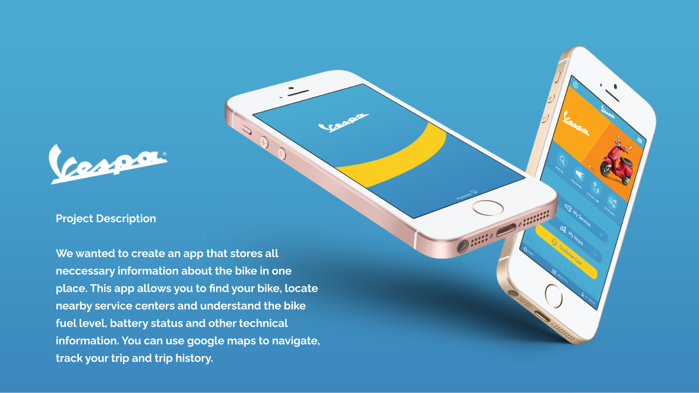 android app App screens app ui bike app Mobile app UI ui kit ux vespa