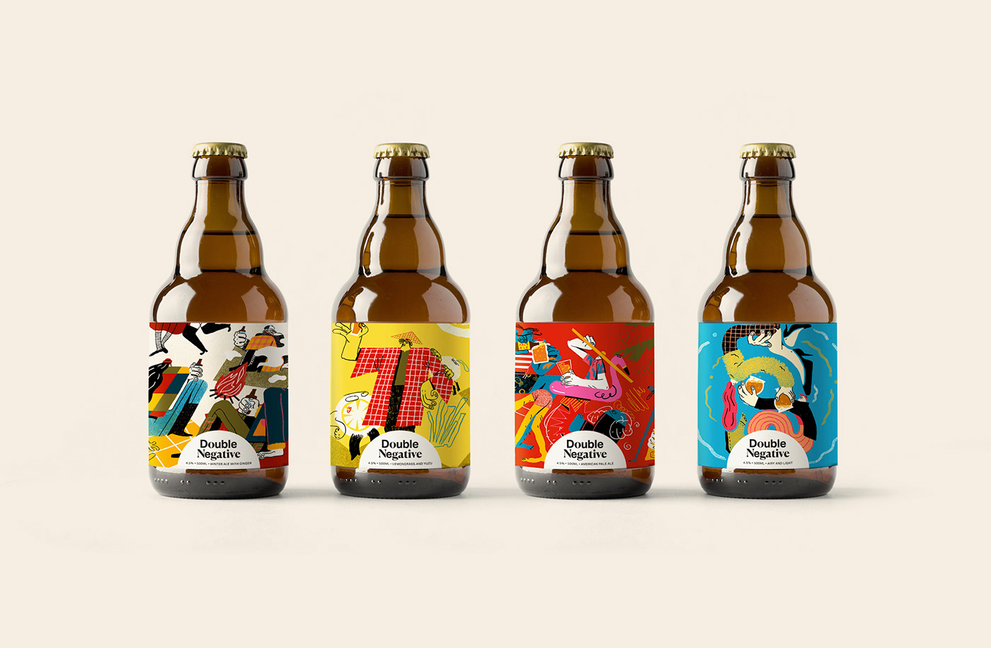 beer craft beer ILLUSTRATION Character design Label bottle can bold colorful