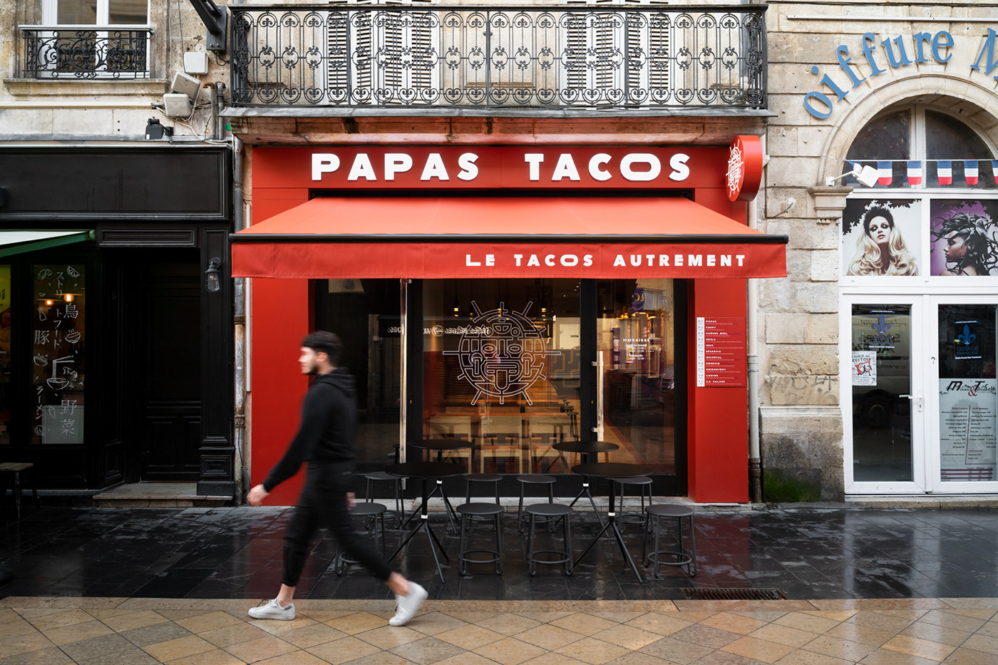 Tacos restaurant Bordeaux fastfood design global