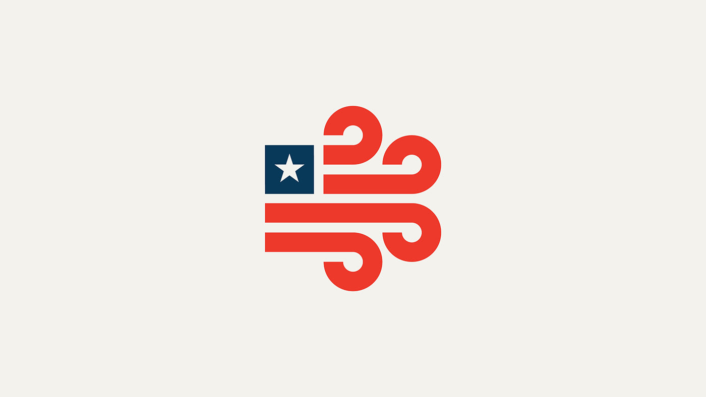 america brand identity branding  Clothing Fashion  flag freedom graphic logo wind