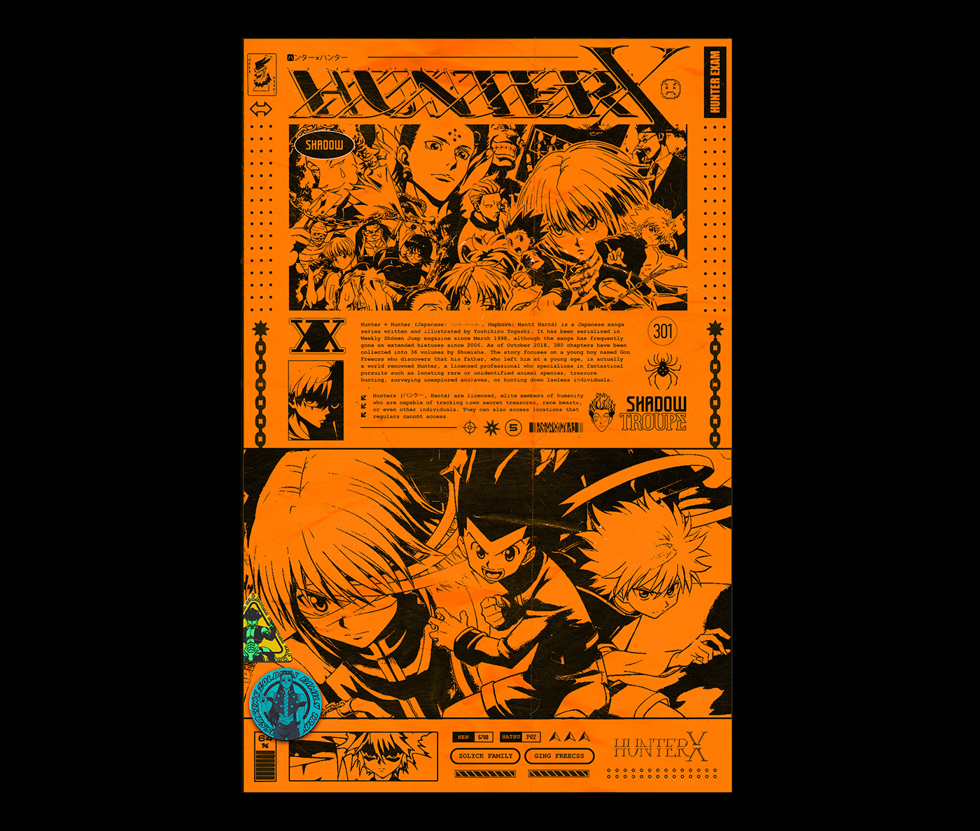 anime demon slayer hunter x hunter japan my hero academia naruto Netflix one piece poster tokyo