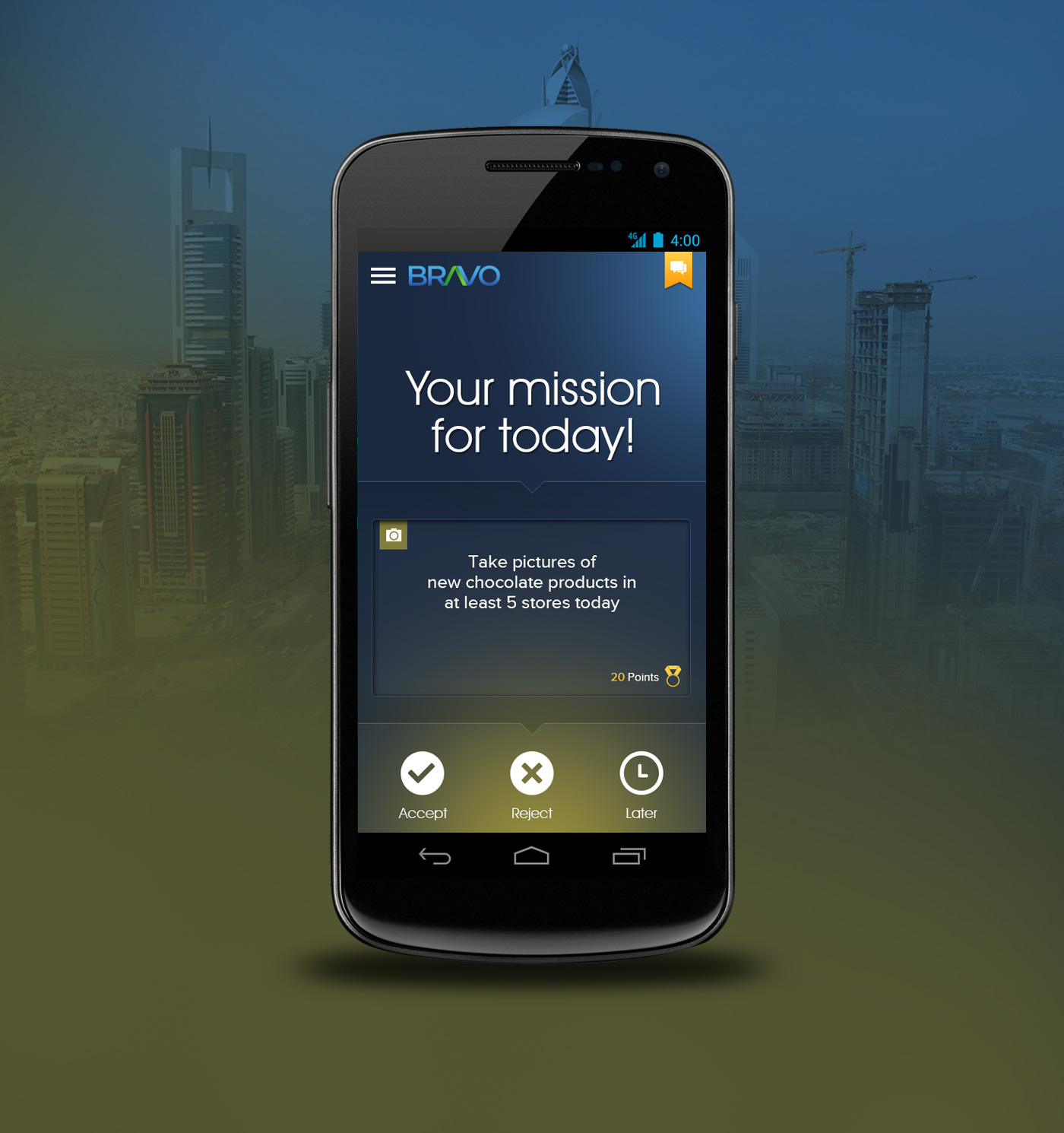 Android App FD UI ux awesome mission ios business fahaddesigns.com digital blue yellow icons