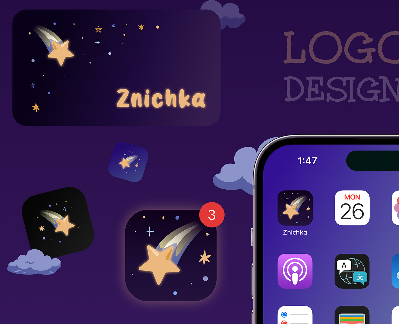 UI/UX graphic design  adobe illustrator app design artwork bedtime kids children sleep design