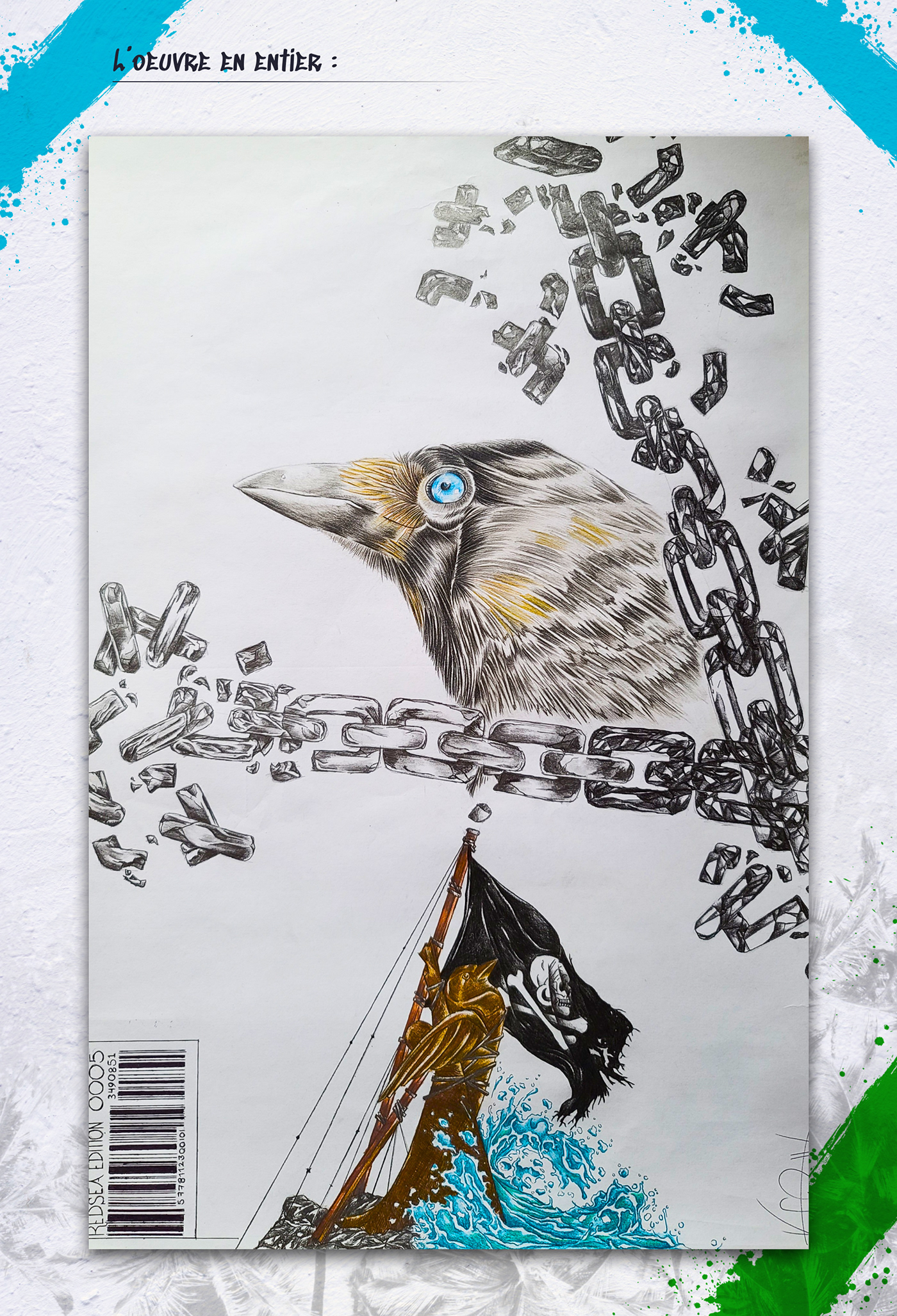 art artist artwork Assassin's Creed bird Drawing  modern Ocean pirate sea