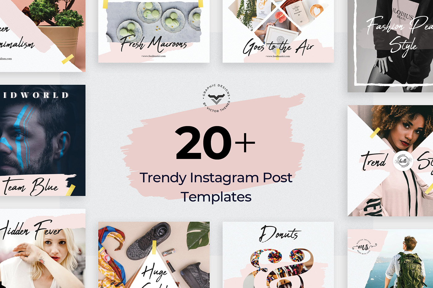 creative Instagram Post Pack social media packs banner banners template templates business