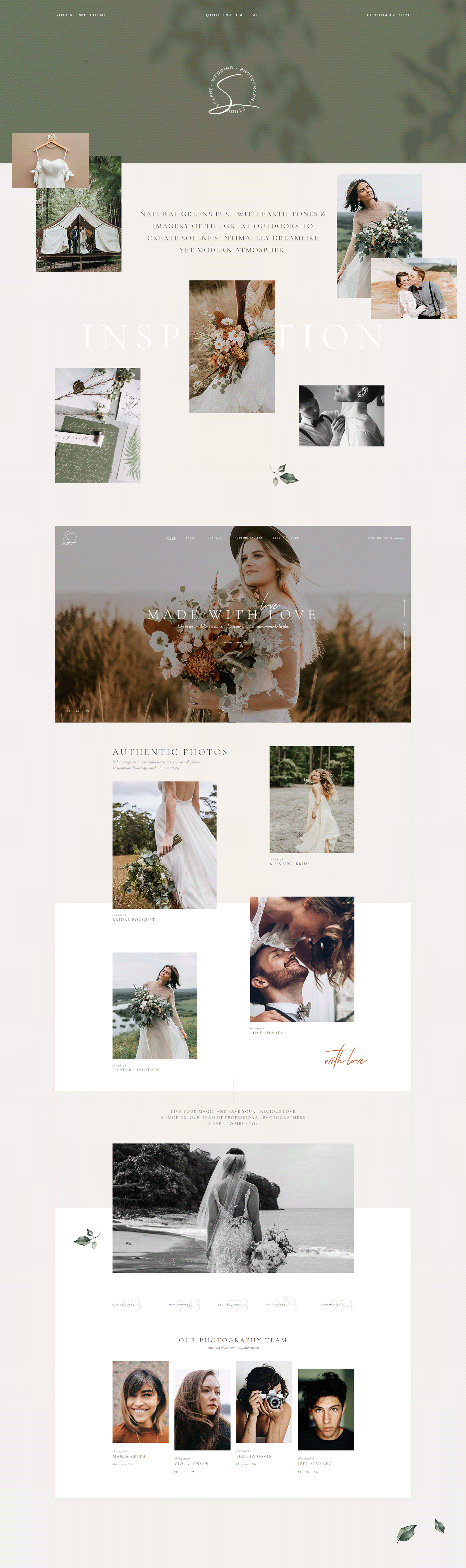 modern photo gallery Photography  portfolio Web wedding wedding photography theme wordpress
