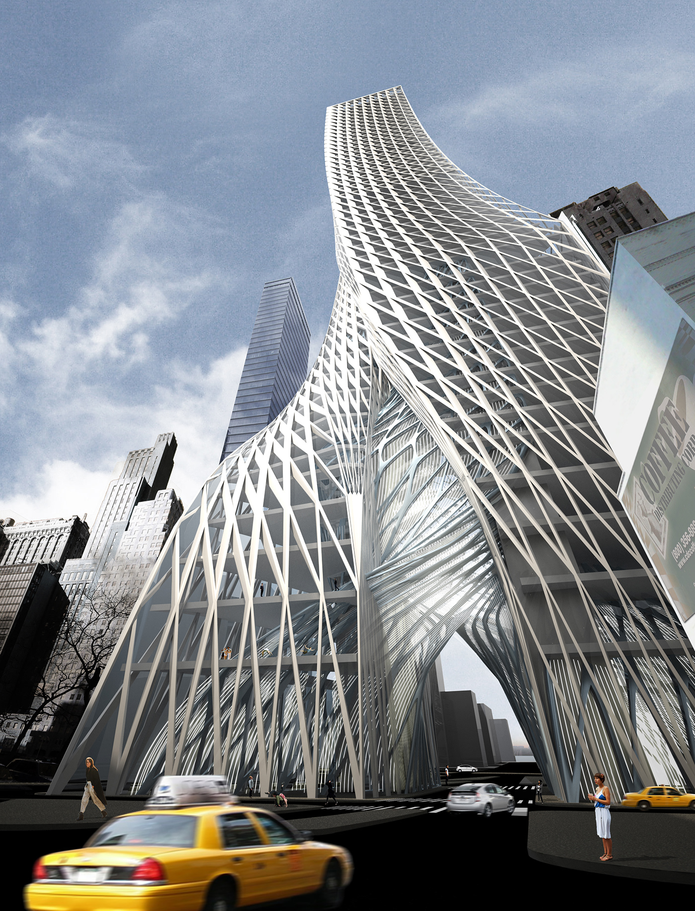 IwamotoScott architecture New York Lower Manhattan Greenwich South tower future speculation structural skin