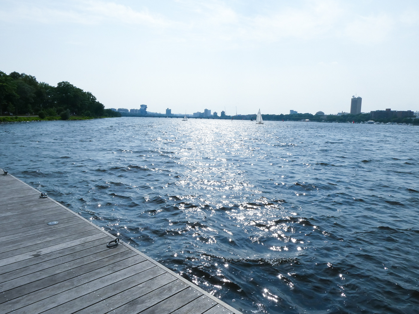 Photography  water Charles River pier boston Landscape sunshine blue