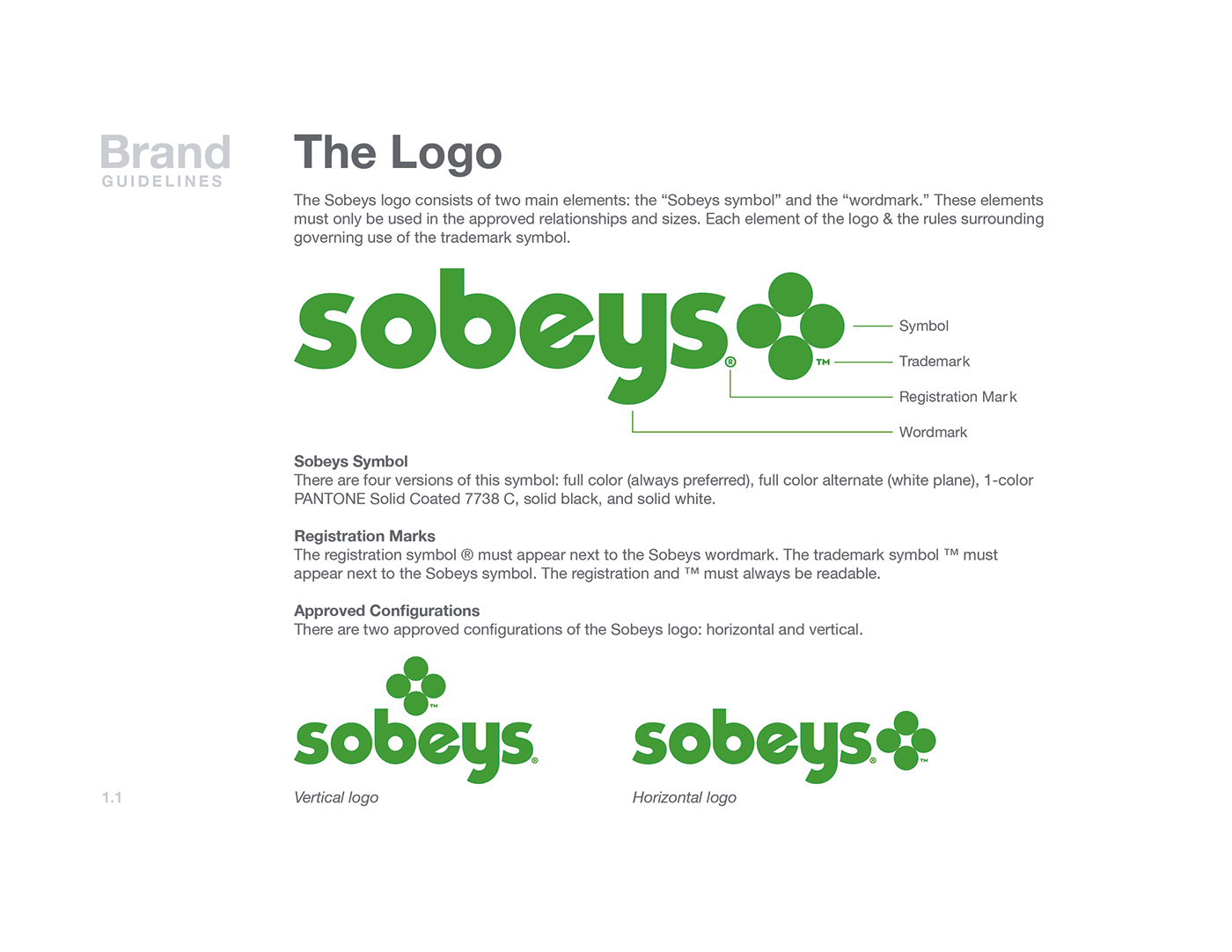 Logotype Rebrand typography   Website Supermarket corporate identity Food  sobeys digital