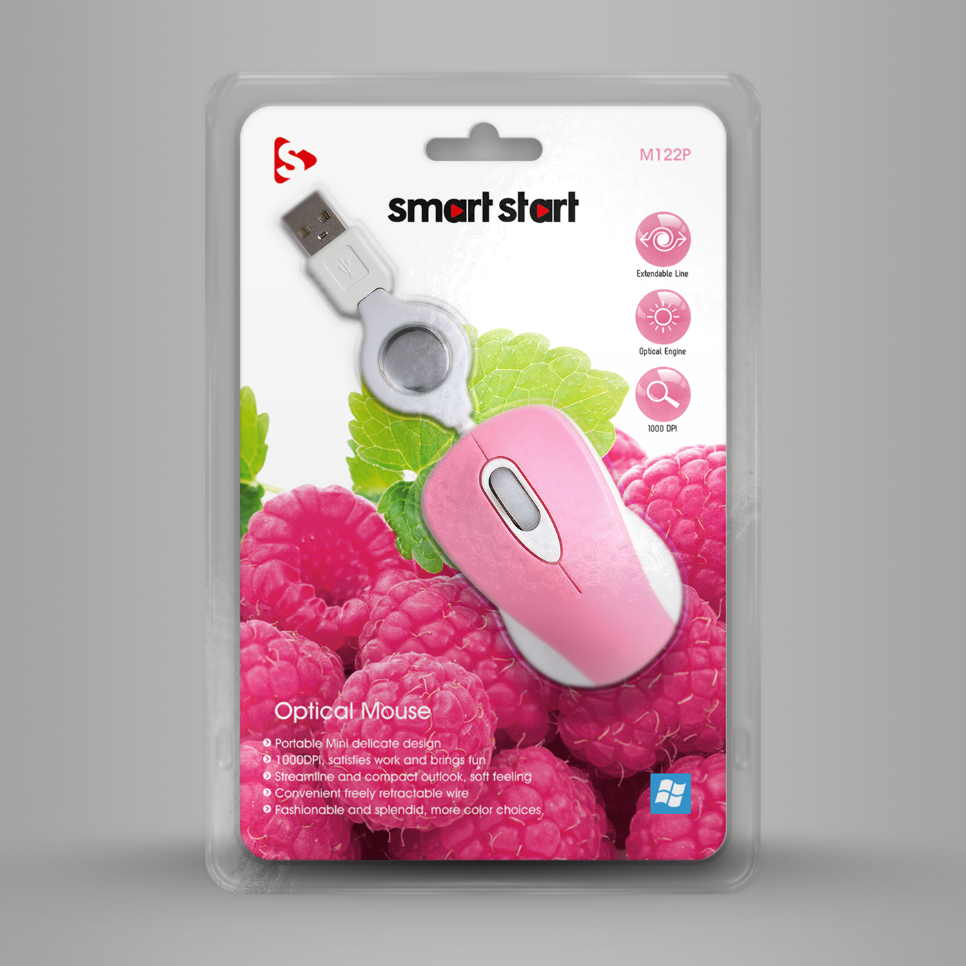 Smart Start mouse green LILA grün rosa pink Weiss Obst schwarz