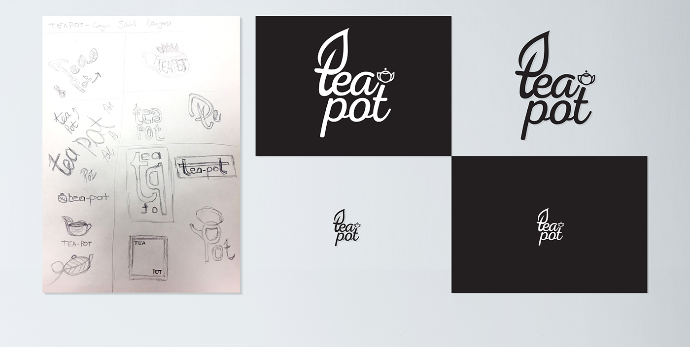 logo design tea pot package