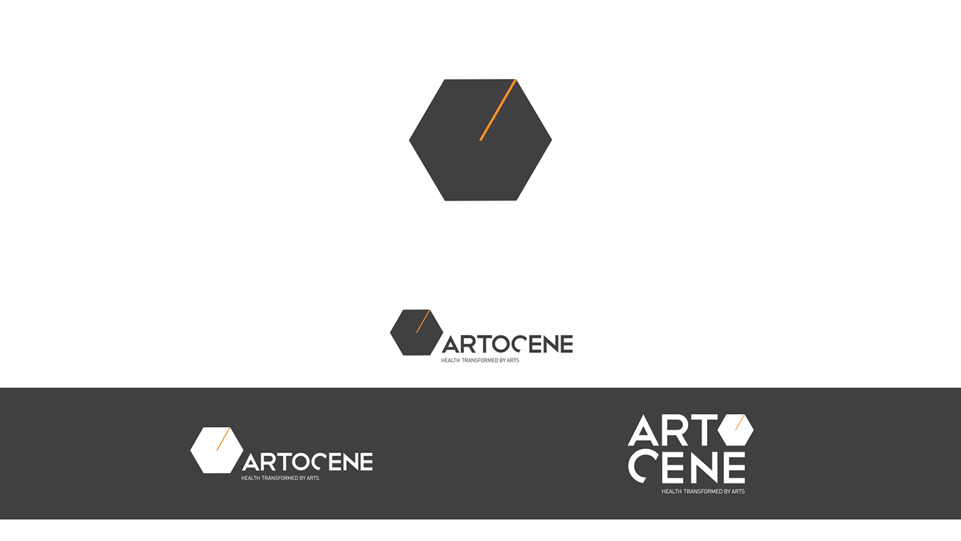 artocene logo Logotype medicine Health DNA hex cube
