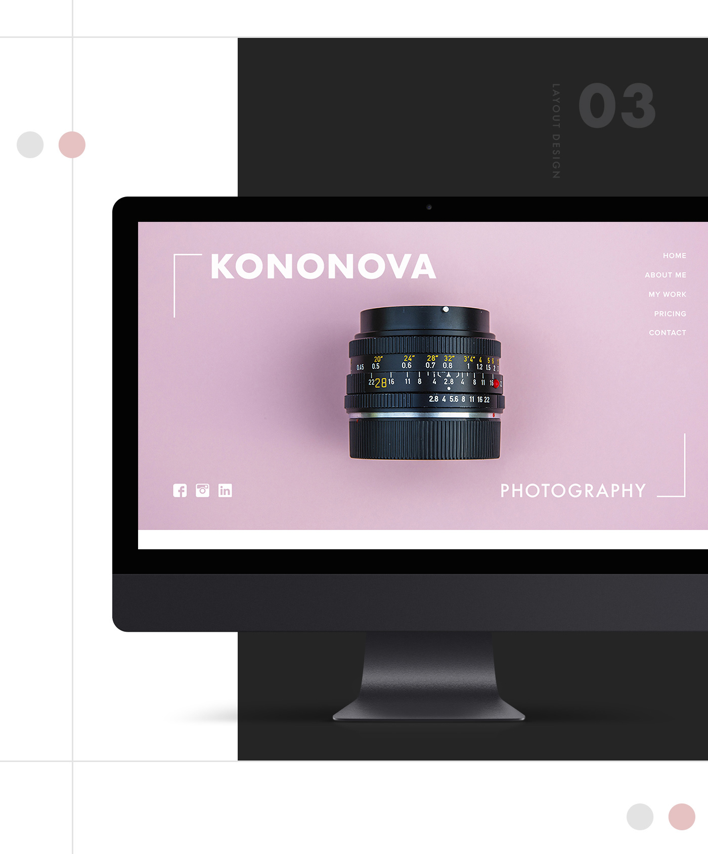 Website page design promo Promotional UI ux modern clean Web
