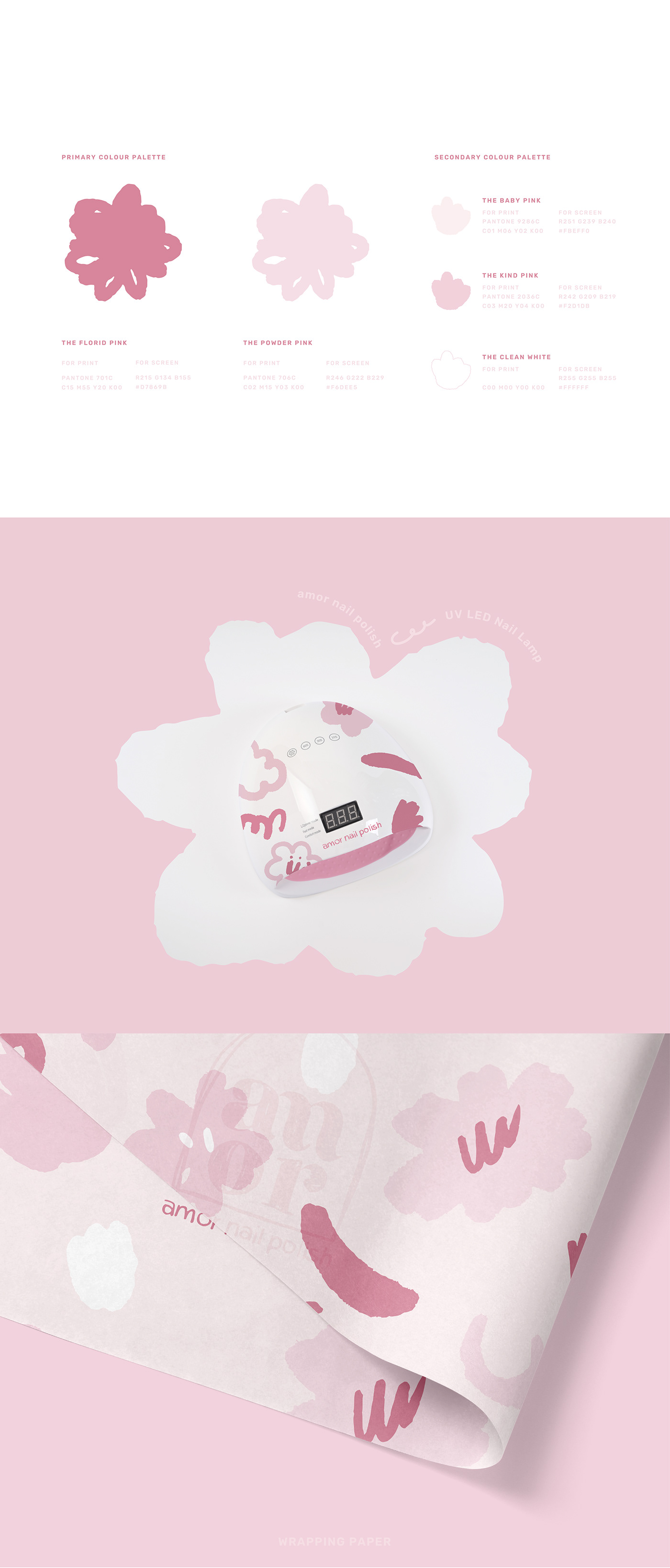 brand Brand Design brand identity branding  graphic graphic design  Hong Kong nail pink polish