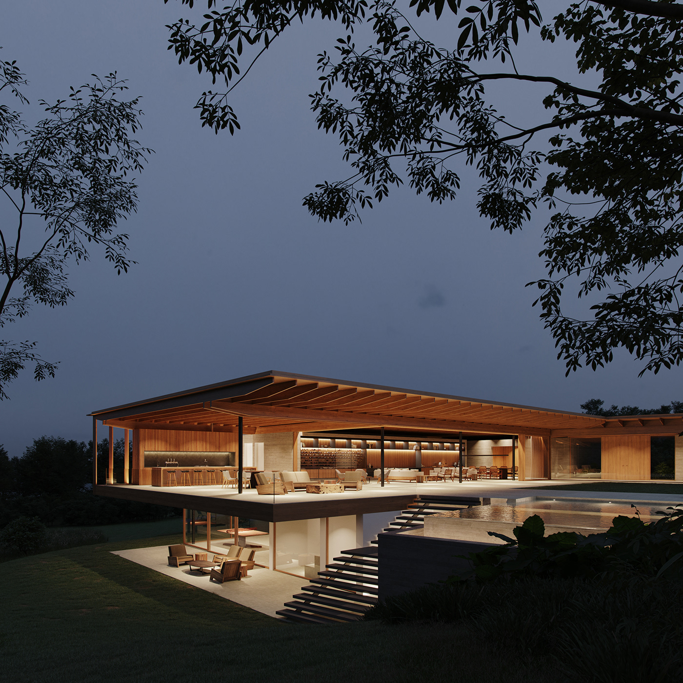 3D arca3d architecture archviz Brazil concrete felipe caboclo house visualization wood