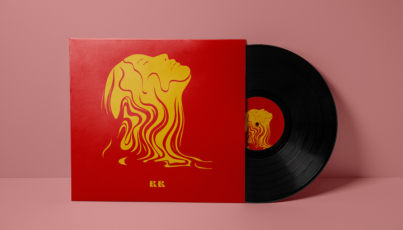 Album capa de álbum capa de Cd Capa de Vinil design design gráfico Ilustração musica redesign vermelho