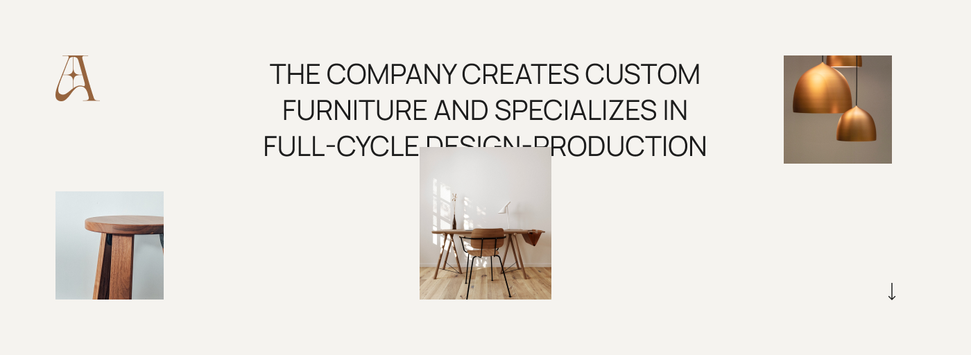 landing page Website UI/UX design Interior furniture Figma